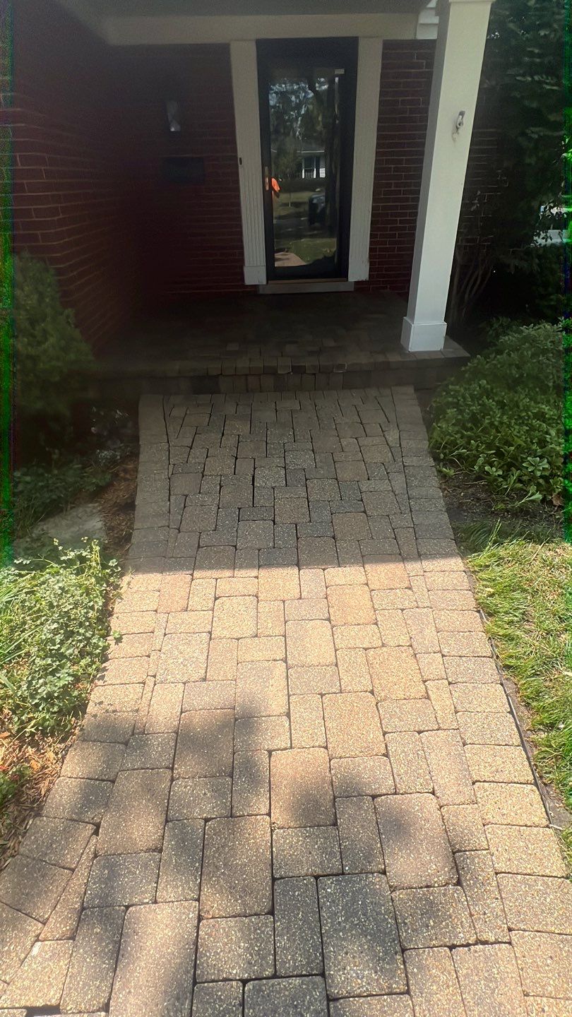 Brick paver clean, sand and seal.  using Surebond SB-1300 by Northern Power Washing LLC.