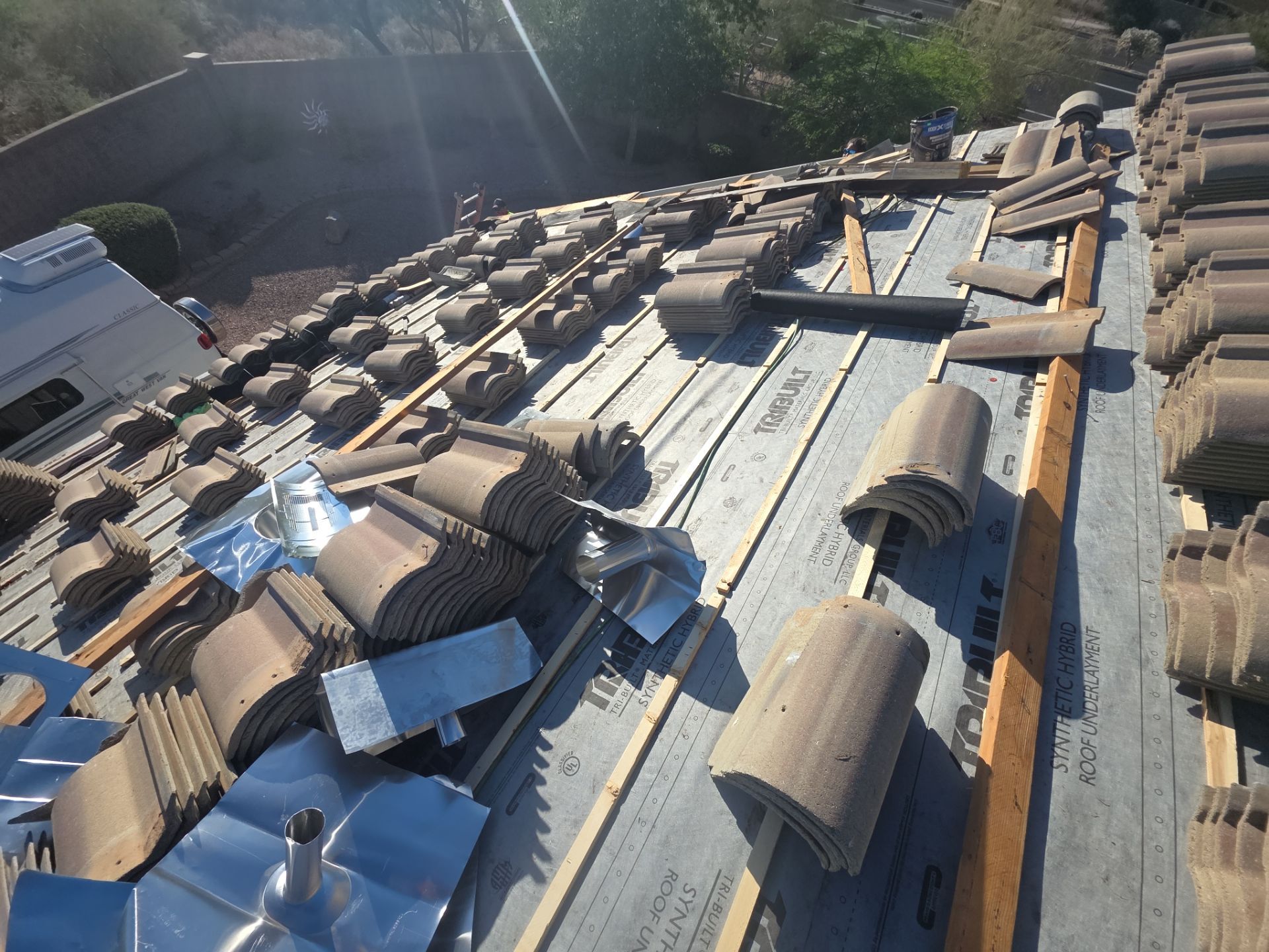 Tile reset in Gold Canyon, AZ by Weather-Tite Roofing