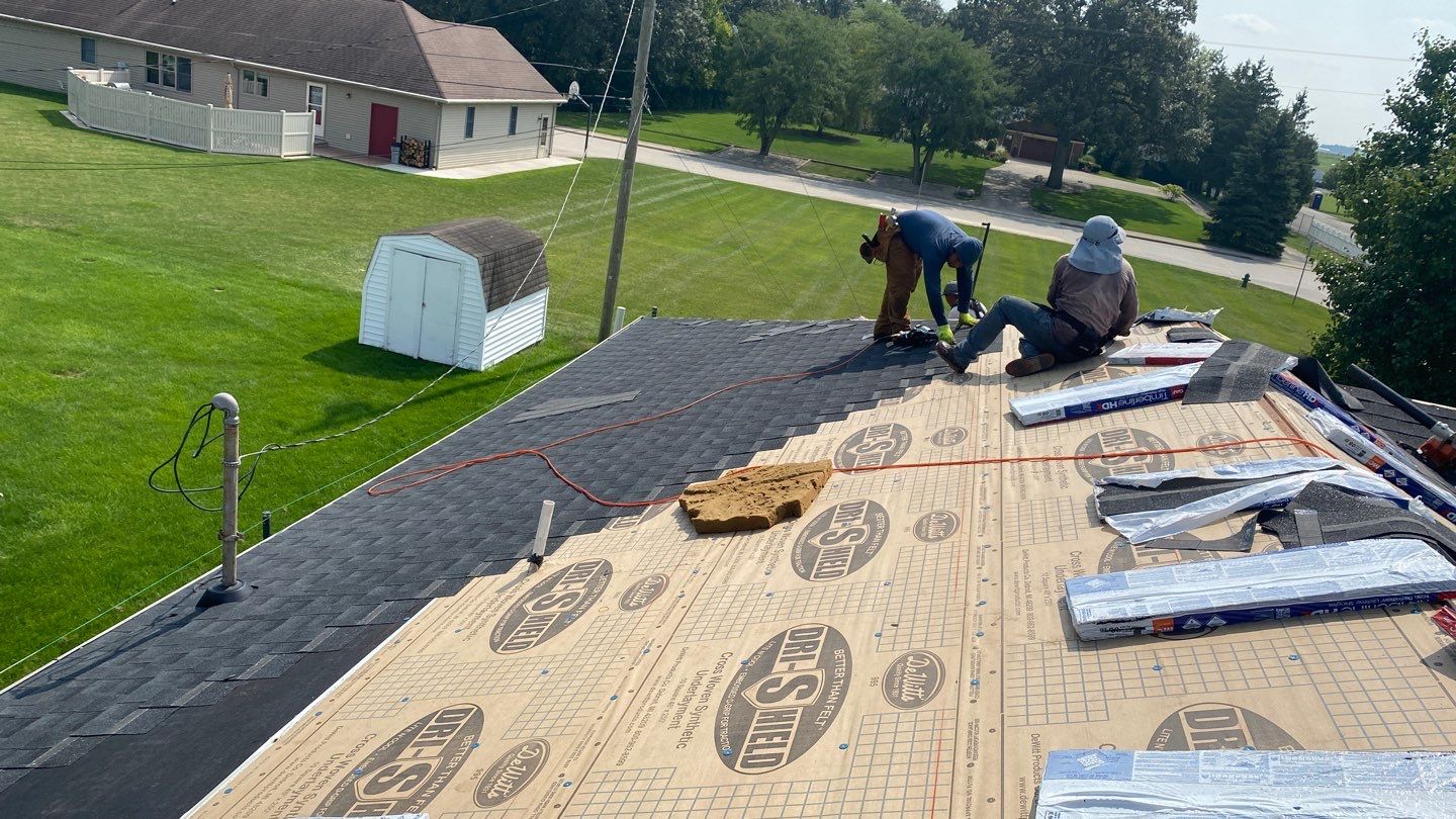 Residential Roofing Installation using GAF Timberline HDZ Charcoal by Nitro Roofing and Construction