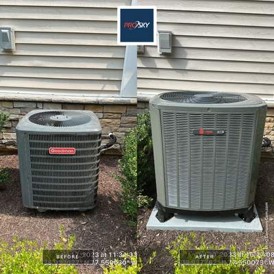 Central Air Conditioning Installation using Trane