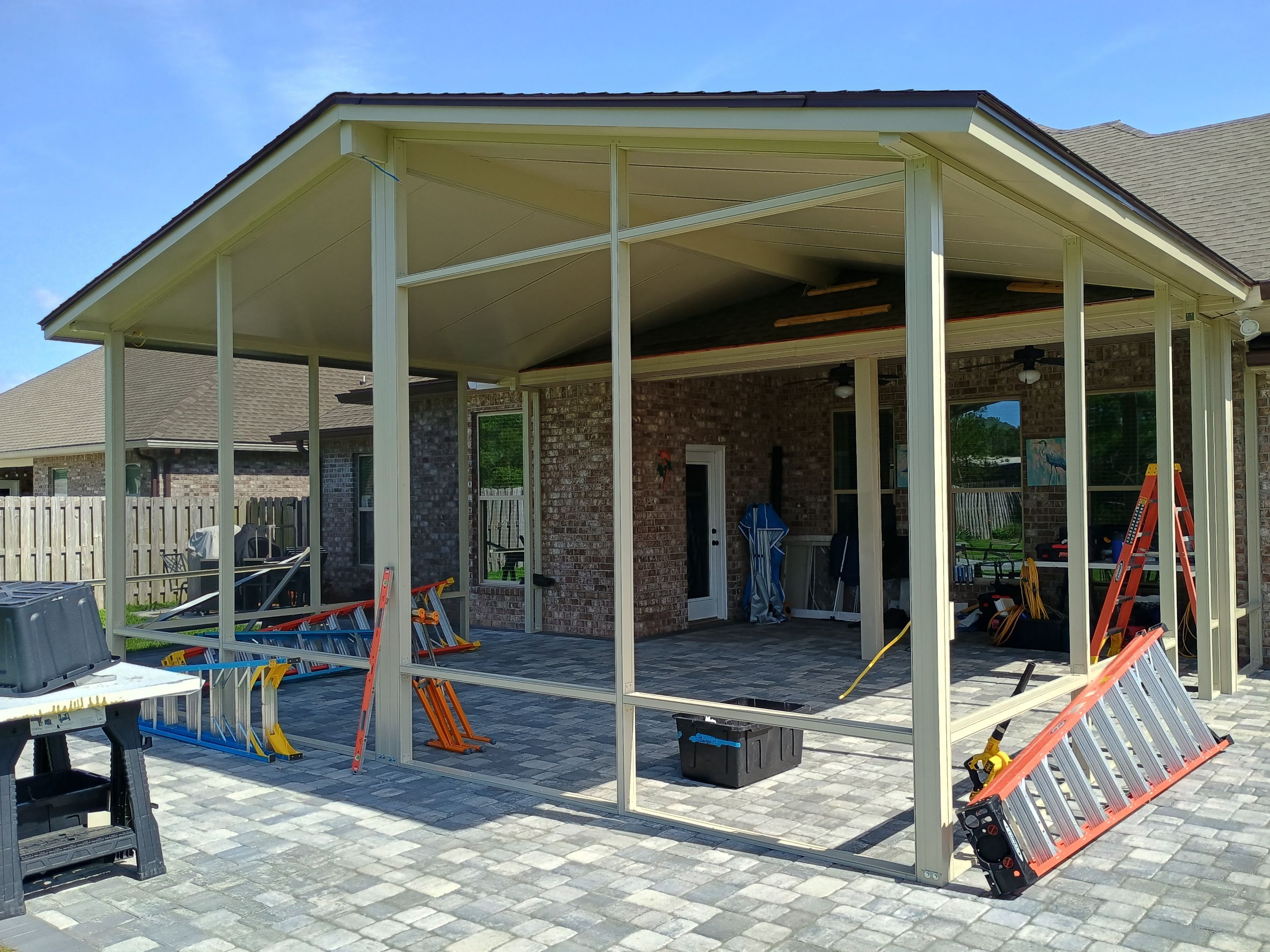 Patio Cover using Colorbeam by Titan Sunrooms