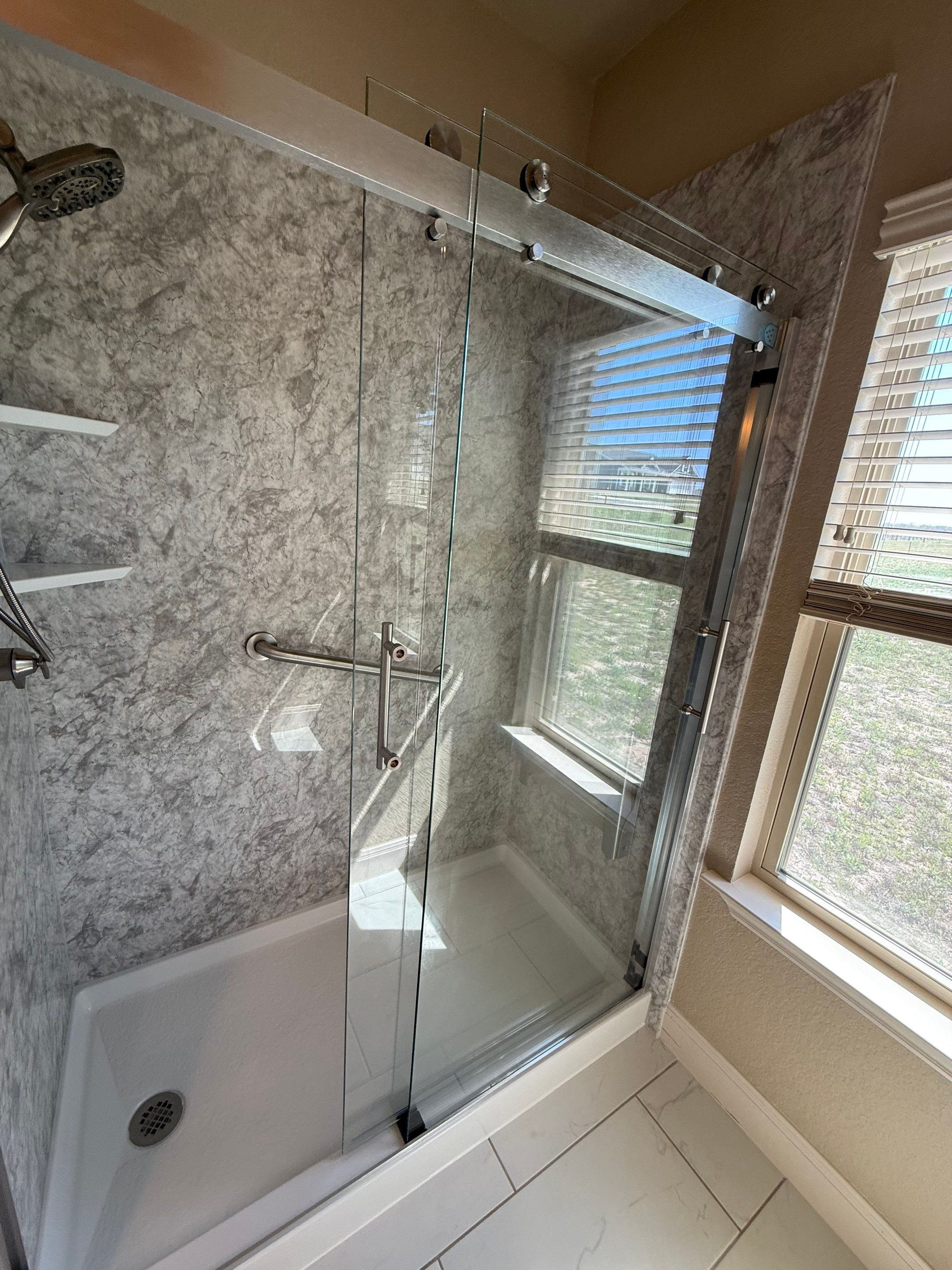La Vernia Tub-to-Shower Conversion | Accessible Walk-In Shower Upgrade by Legacy Bath and Kitchen