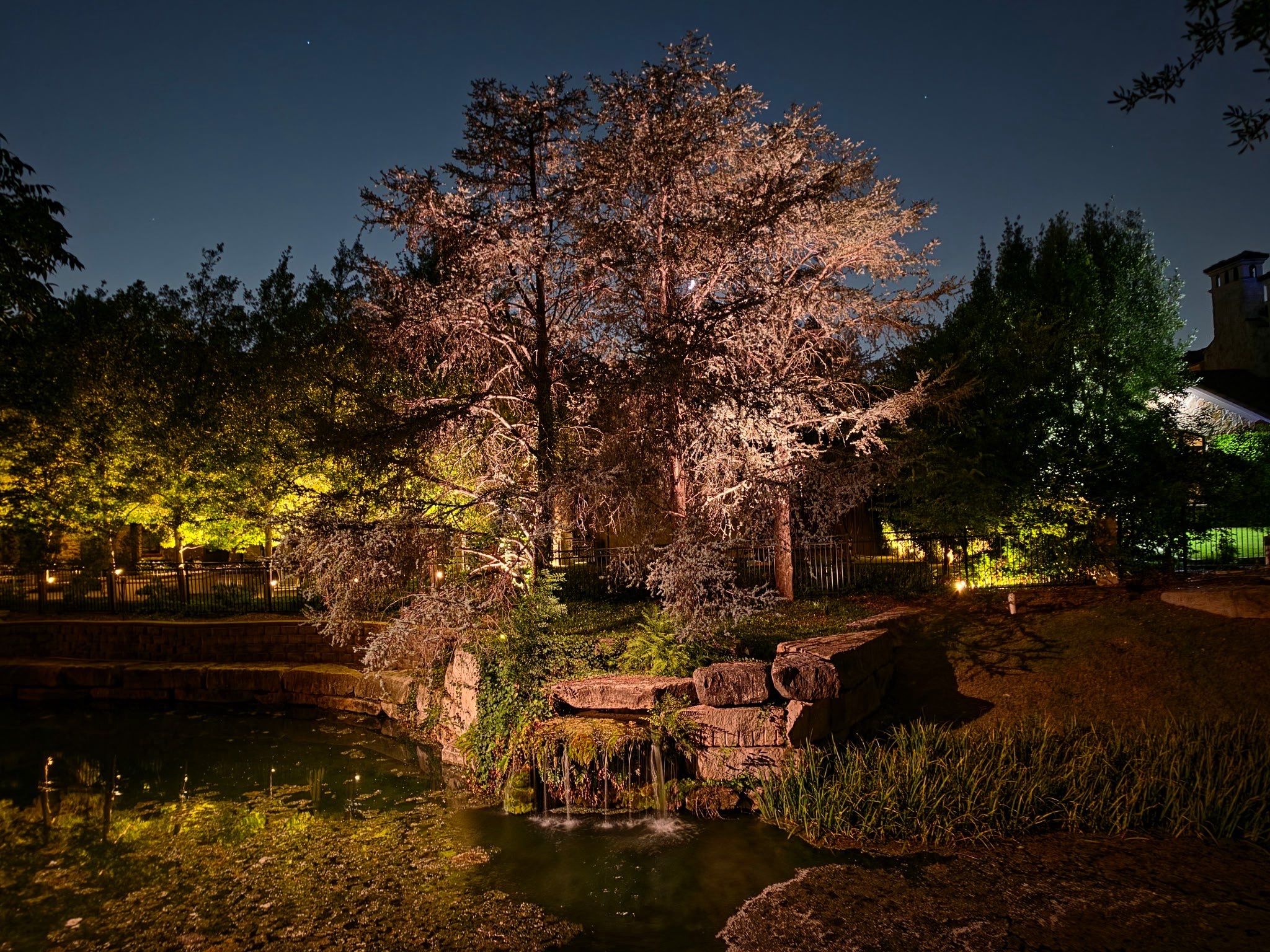 Glen Abbey HOA Park in Dallas by Outdoor Lights + Shades