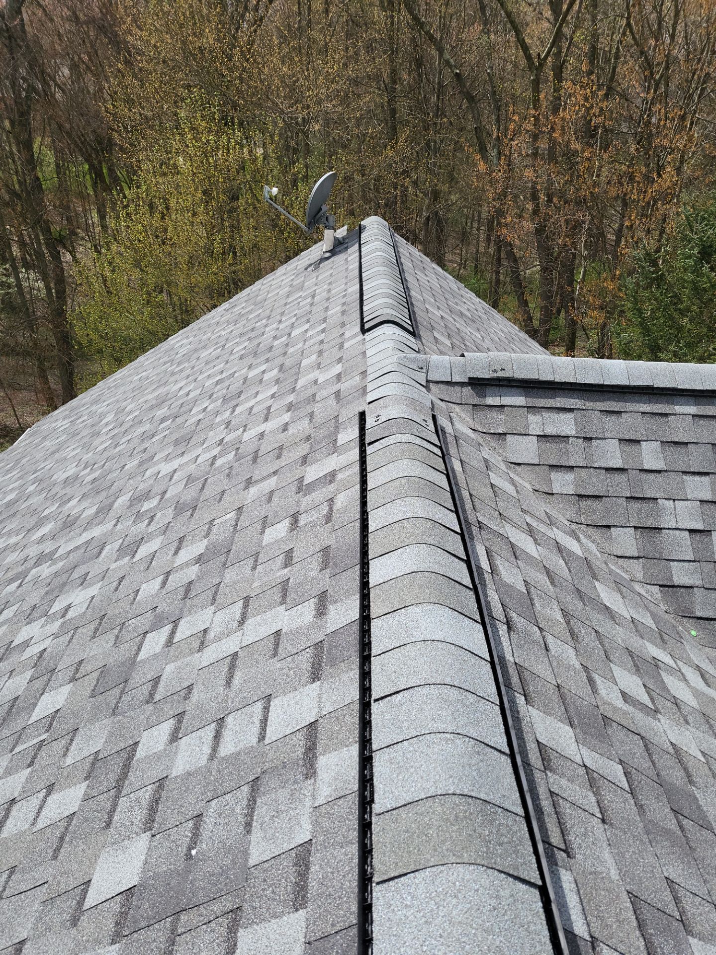 Atlas Pinnacle, Color, Coastal Granite, Drip Edge, Color, Black by Eagle Eye Roofing