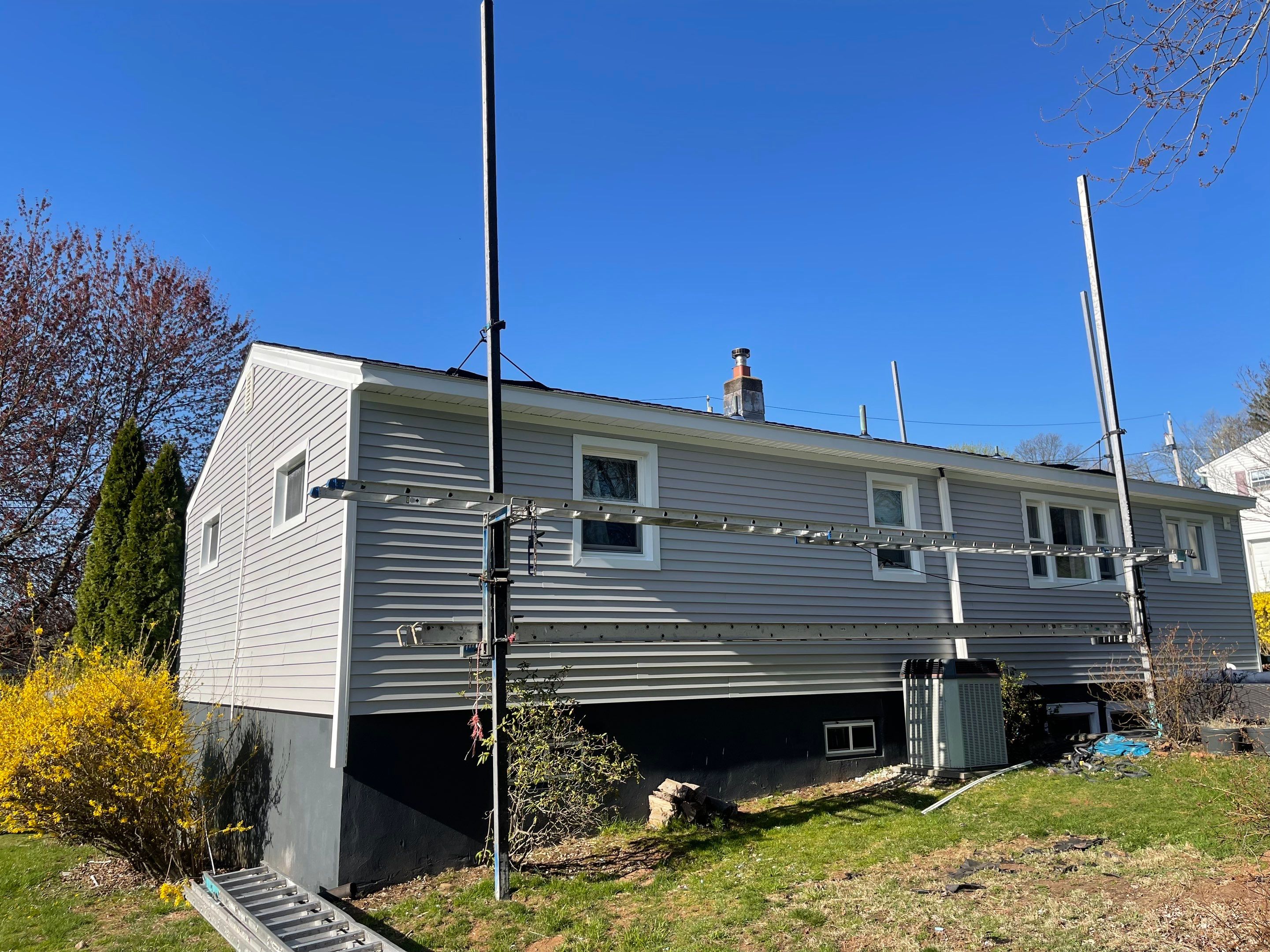 Residential Roofing Installation using Residential Roofing Installation using Owens Corning TruDefinition Duration - Quarry Gray & Sterling Gray Mainstreet siding by A Plus Exterior