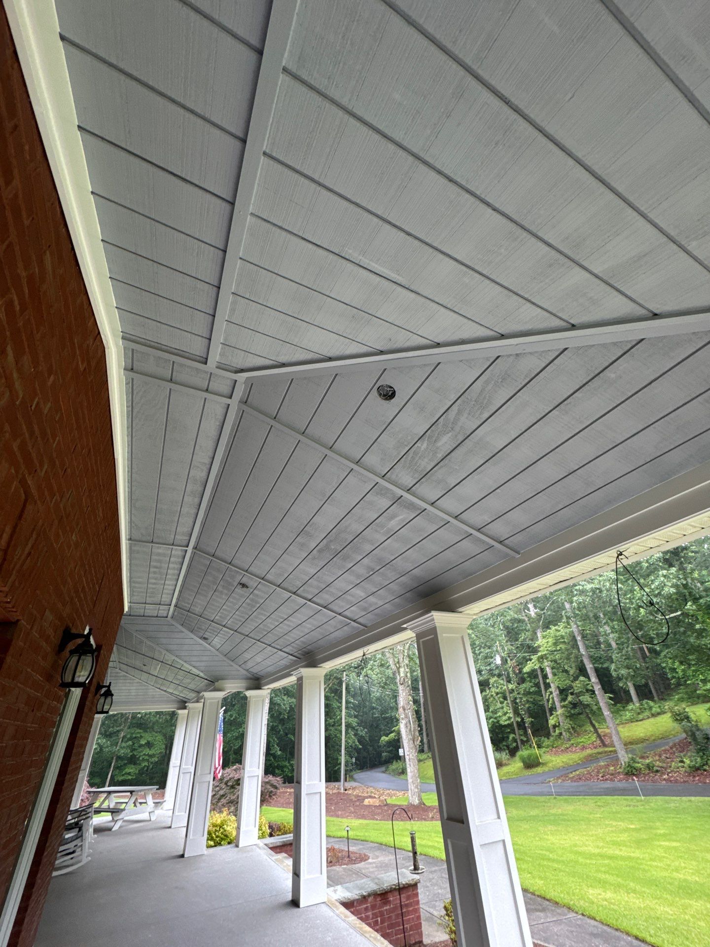 Custom Tongue-and-Groove Porch Ceiling Renovation in Marietta by Swift Home Renovations