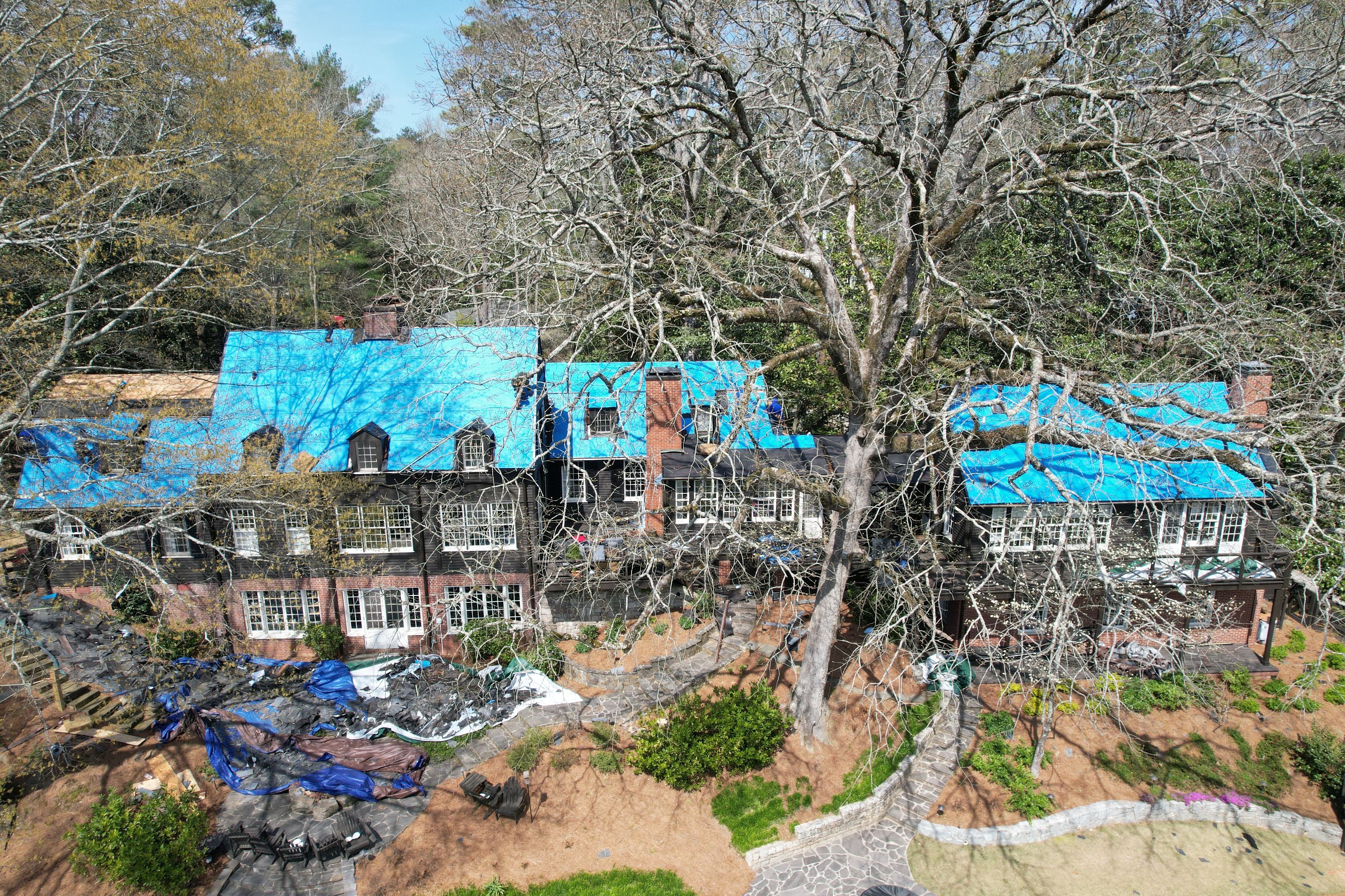 Residential Roofing Installation using Da Vinci Slate  by Inspector Roofing and Restoration