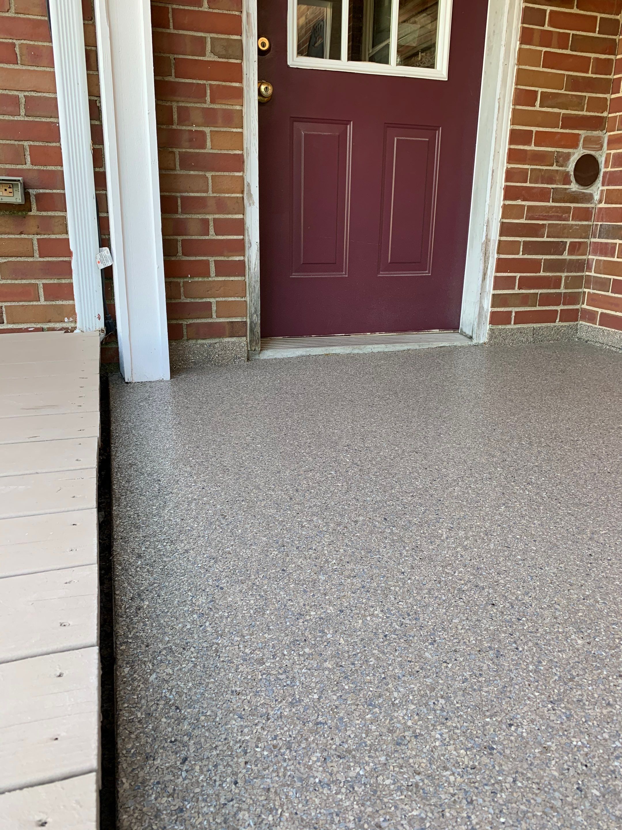 Patio Installation using Flint by Your1DayFloor.com