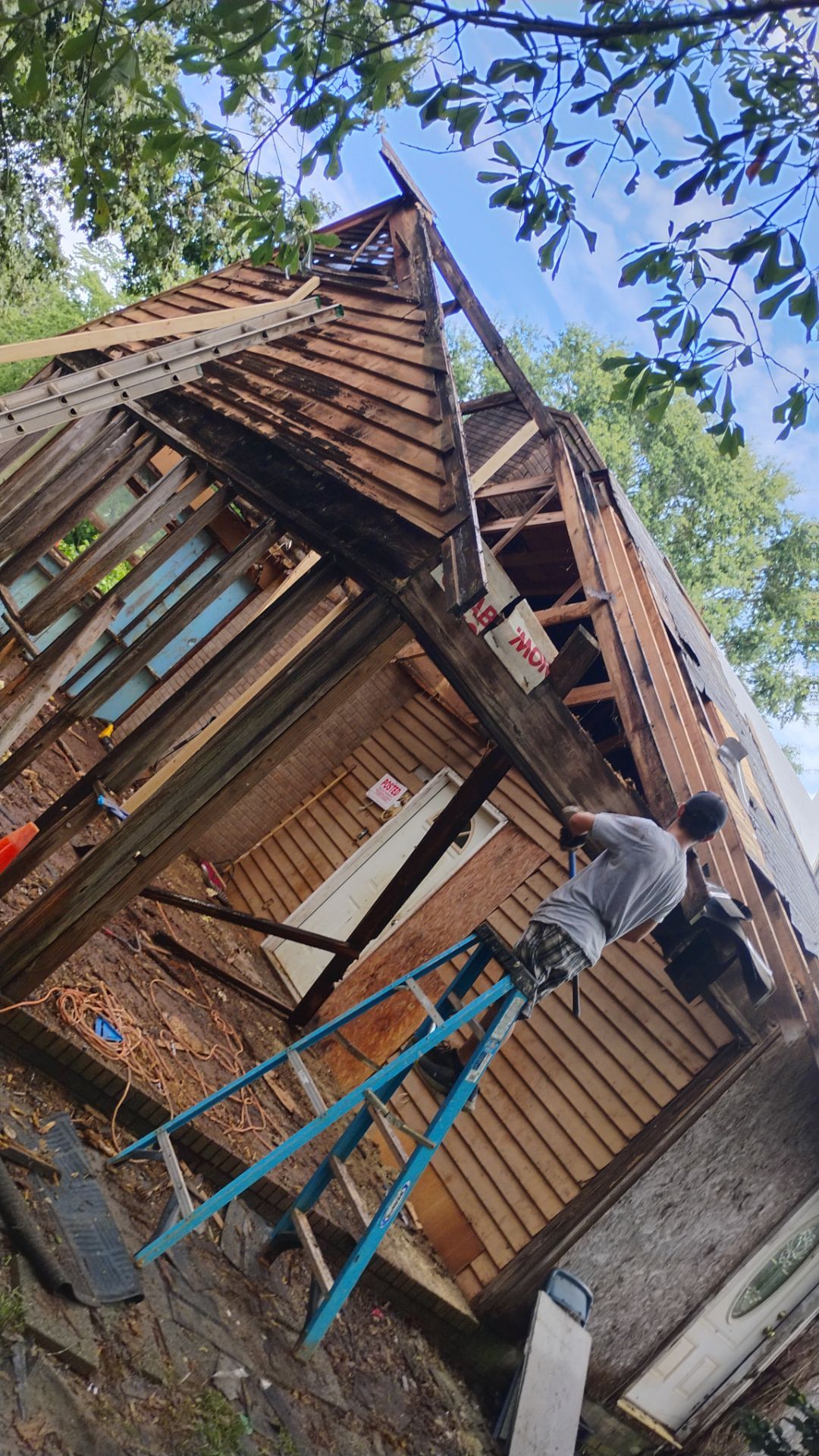 Syler roofing job by BROCK BUILDERS