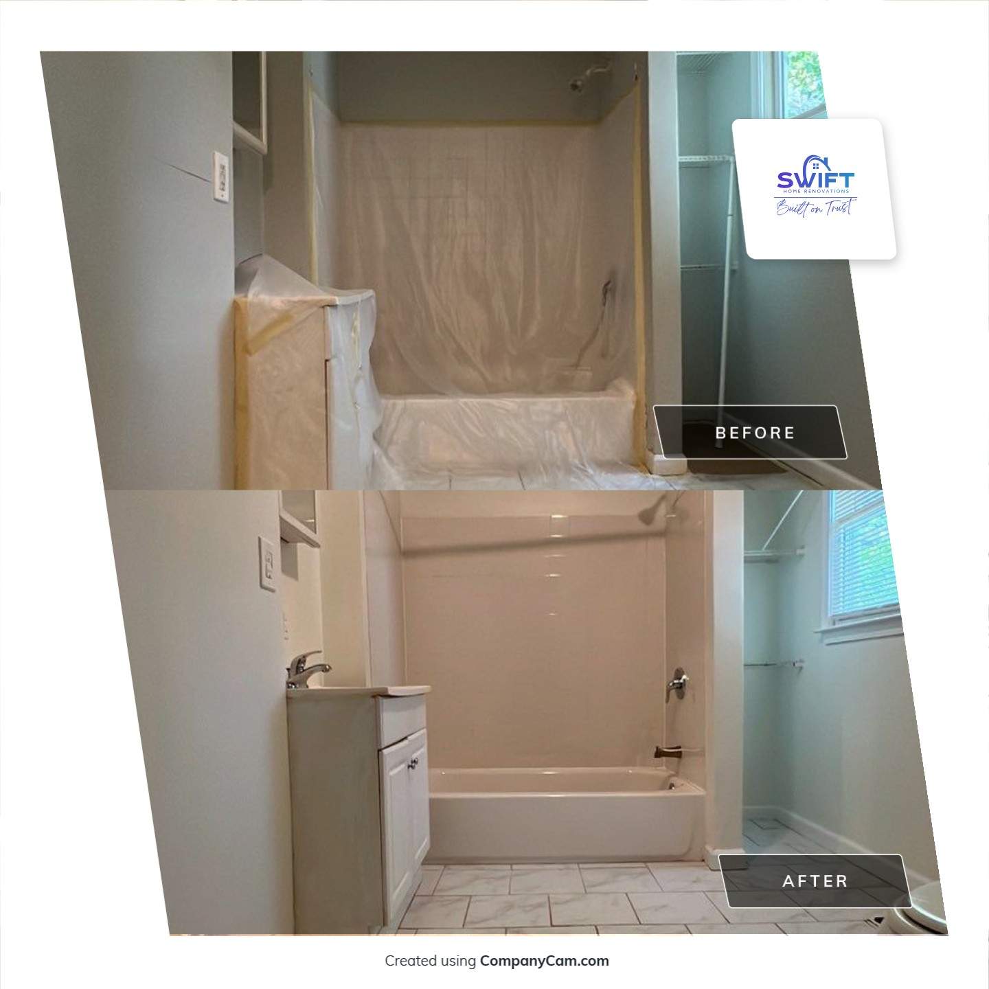 Atlanta Interior Renovation Featuring Hardwood Floors and New Paint by Swift Home Renovations