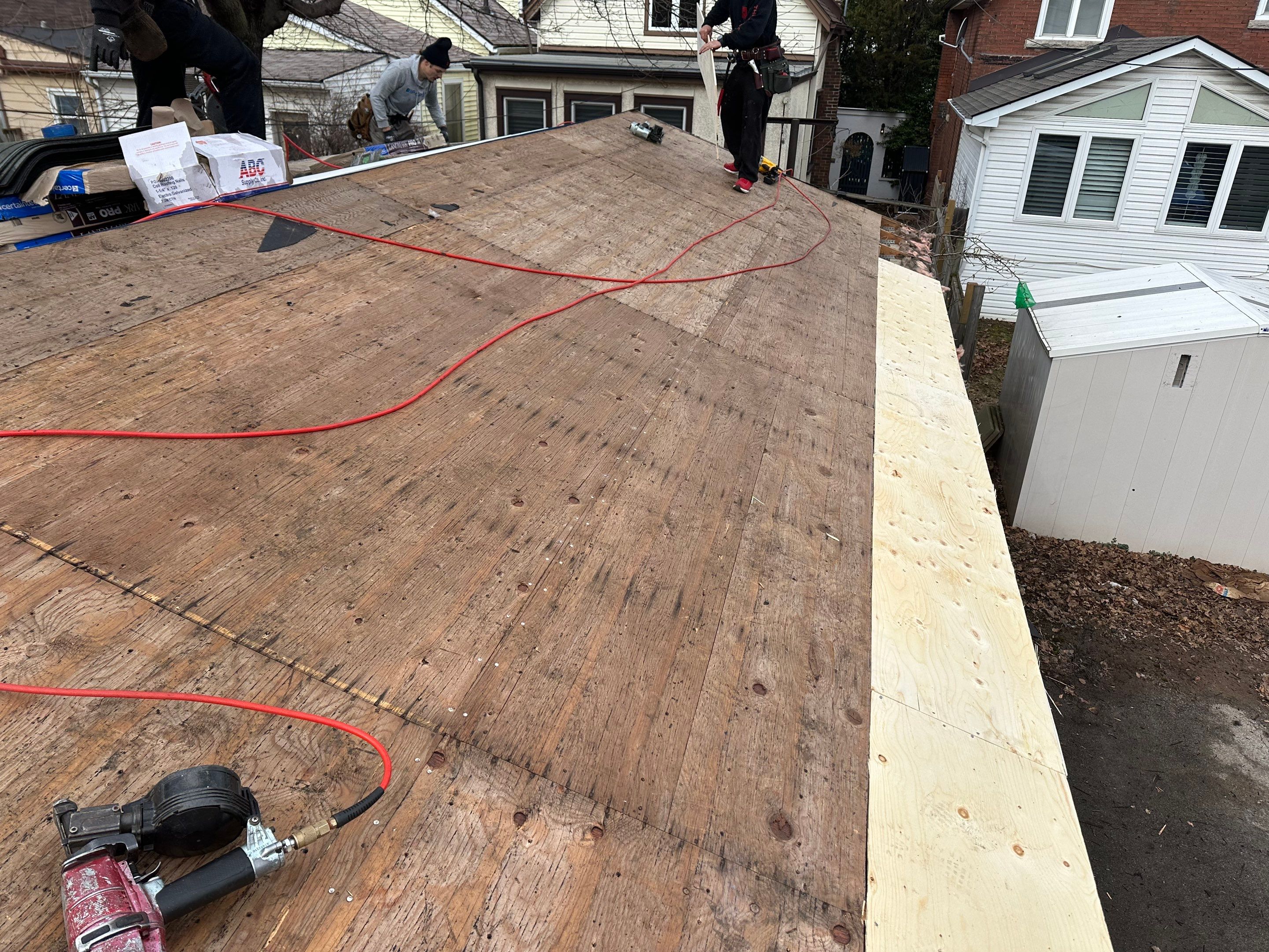 Project in Hamilton by The Roofing Crew