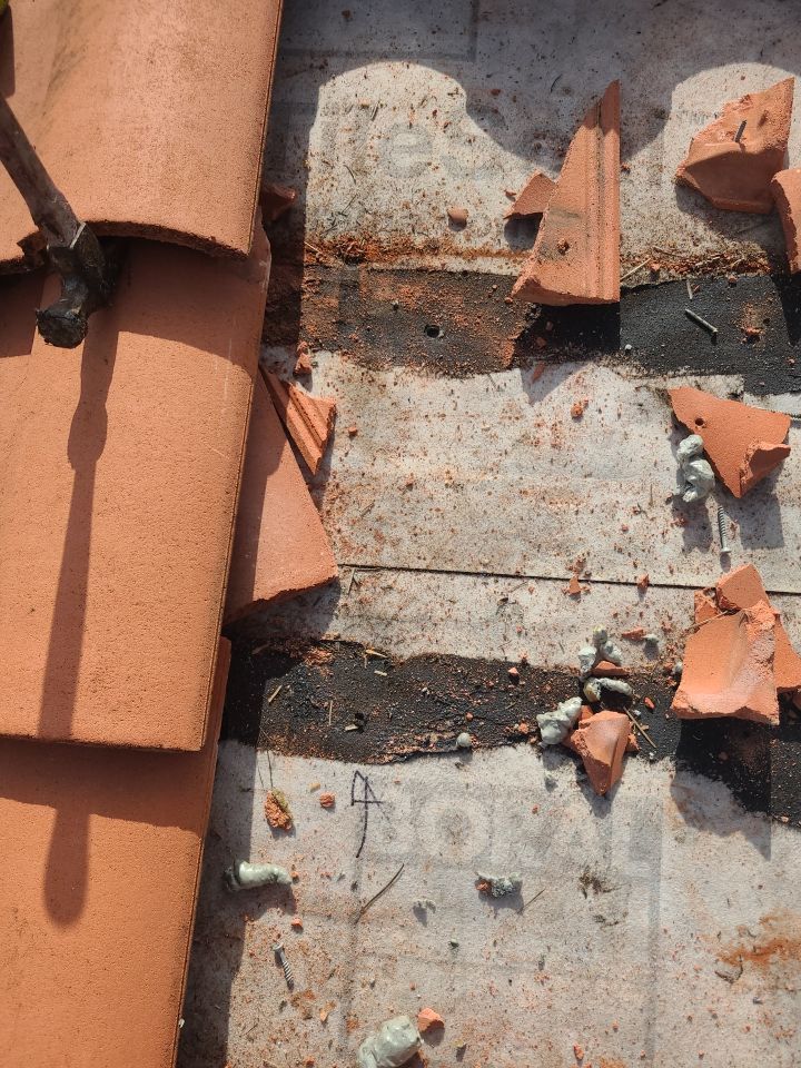 Concrete Tile Roof Repair using Concrete Roof Tile by Aastro Roofing