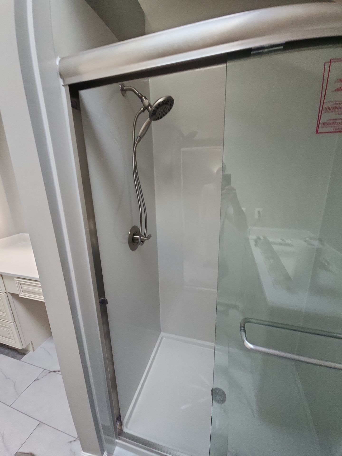 Bathroom Remodel using Shower Base by The Shower Company