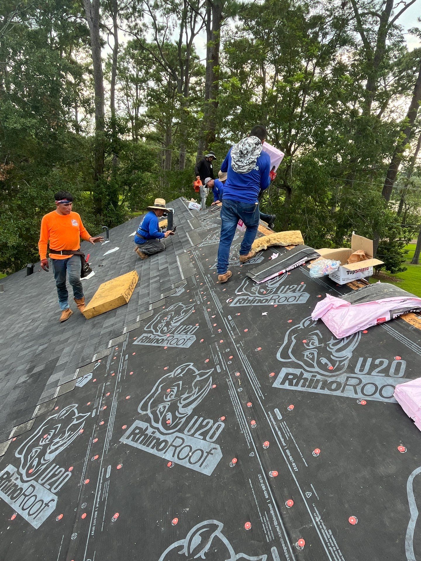 Residential Roofing Installation using Owen's Corning Duration (Lifetime) Shingles by Roof Repair Company