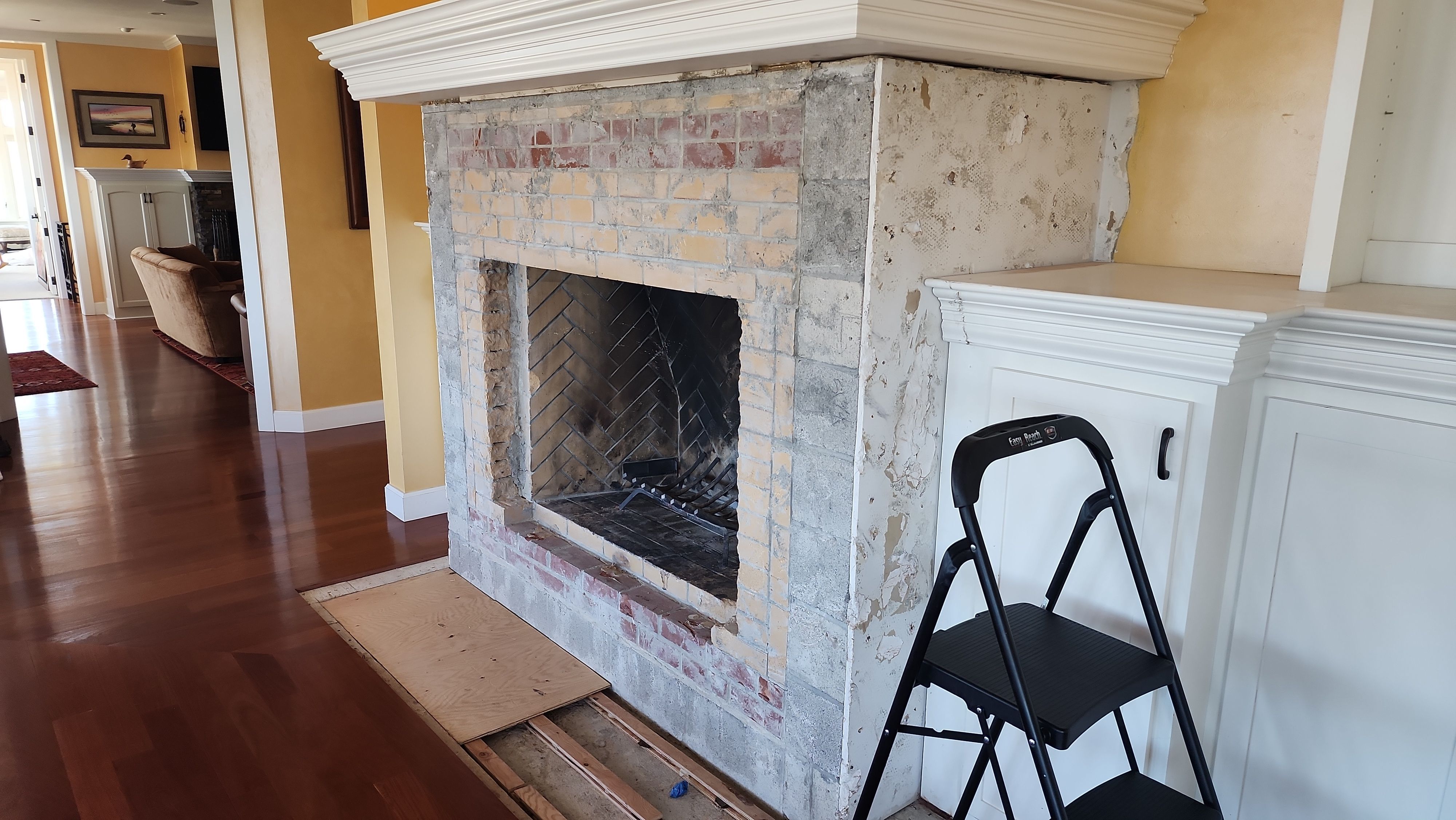 Backlit Stone On A Fireplace by S.Y. Electric Inc.