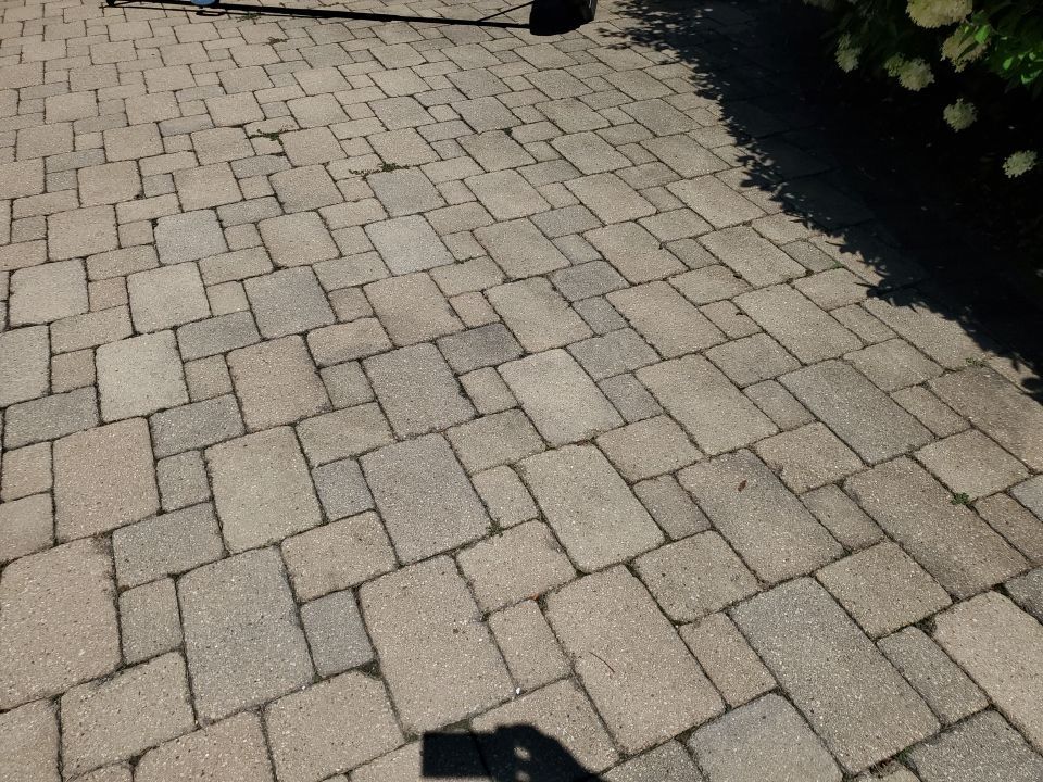 Brick paver clean, sand and seal.  using Surebond SB-1300 by Northern Power Washing LLC.