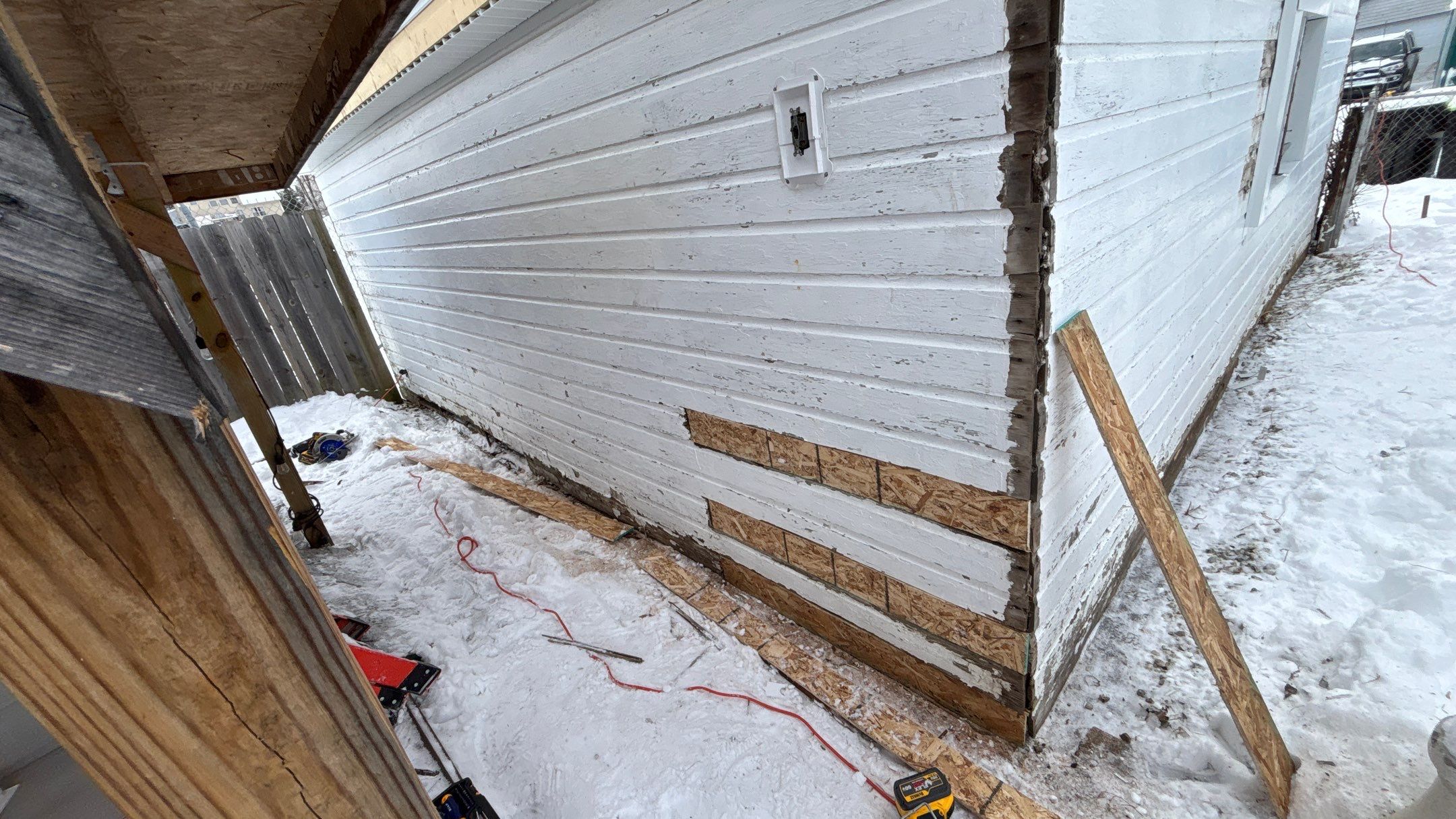 Siding Replacement using Alside D4 Odyssey-Plus Dutchlap White by 180 Contractors