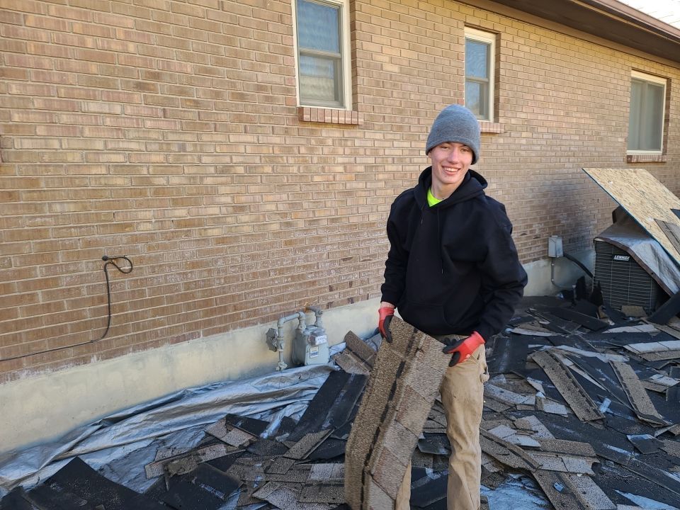 Storm Damaged Roof using GAF Timberline HDZ - Lifetime Shingle by The Roof Doctor