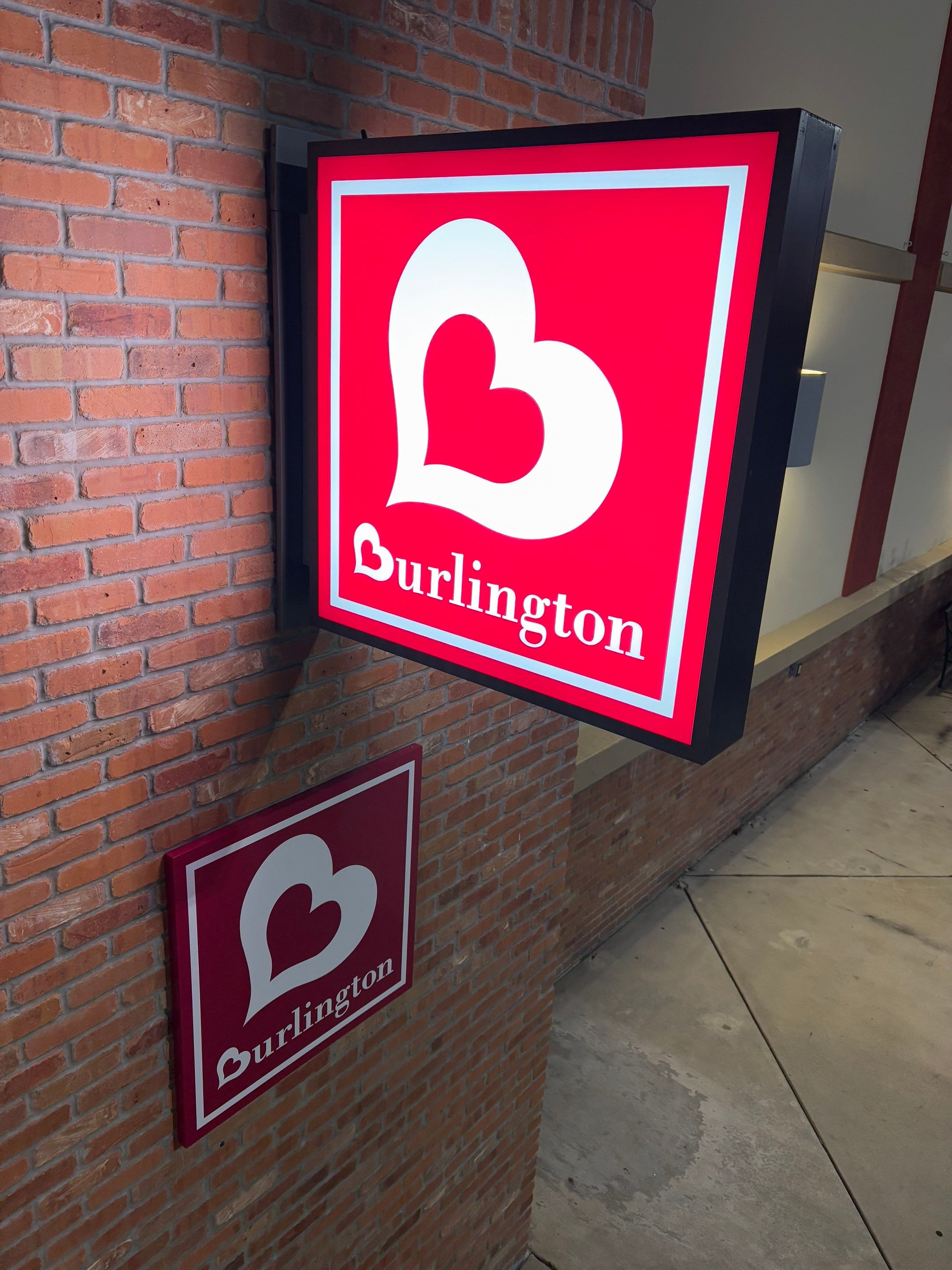 Retail Signage Installation for Burlington in Manteca by City Signs