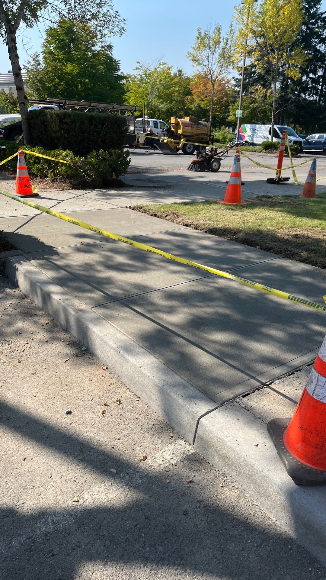 Kidder Matthews | Parking Lot Sealcoating & Striping with Concrete Curb & Patch Repairs  by Jireh Asphalt & Concrete Inc 