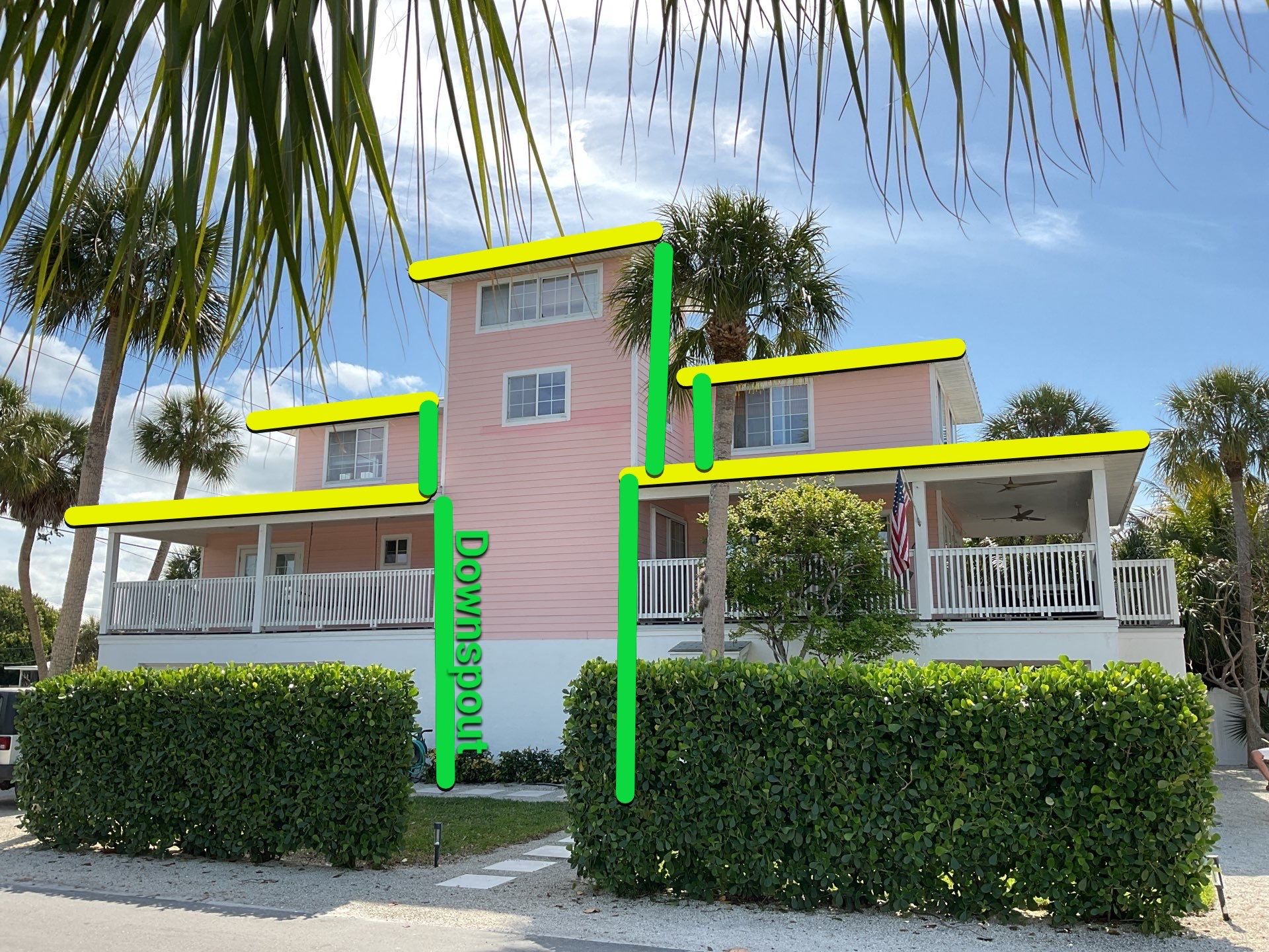 Downspout Extension Project in Anna Maria by Gutter Professors