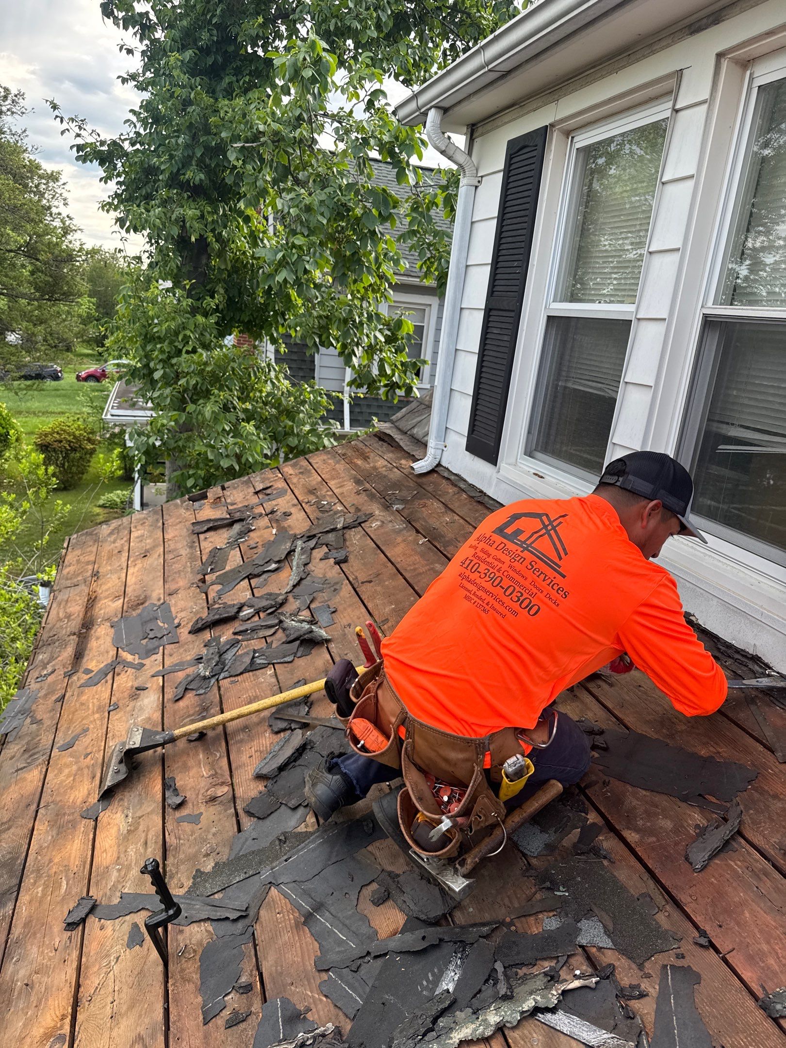 Roof Replace Porch by Alpha Design Services