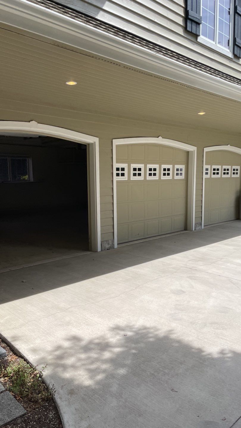 Garage Transformation using Driftwood Colorway by Croc Coatings, LLC