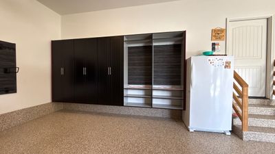 A Beautiful Storage Addition With Several Colors