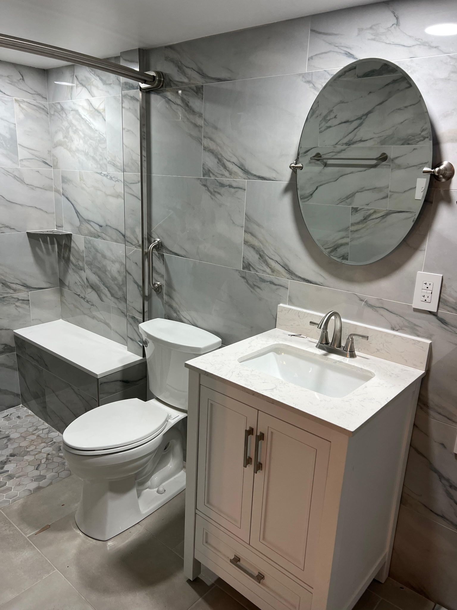 Secondary Bathroom Remodel (Basement) - Glen Burnie, MD by Remodel Now