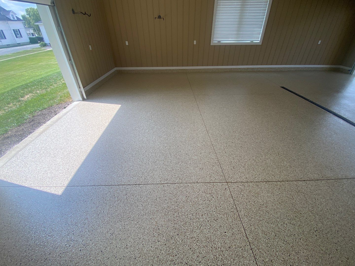 Garage Floor using Driftwood by Your1DayFloor.com