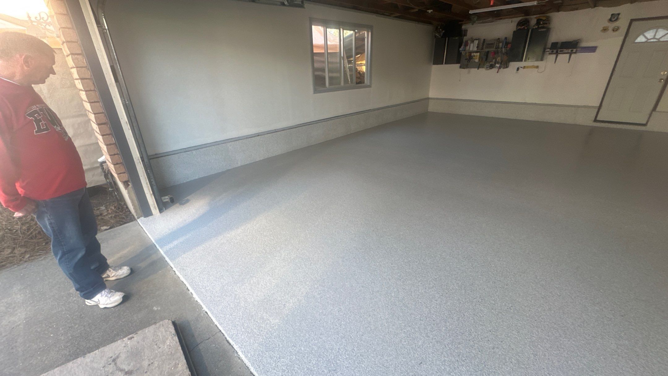 Garage Remodel using Ash Hybrid by Croc Coatings, LLC