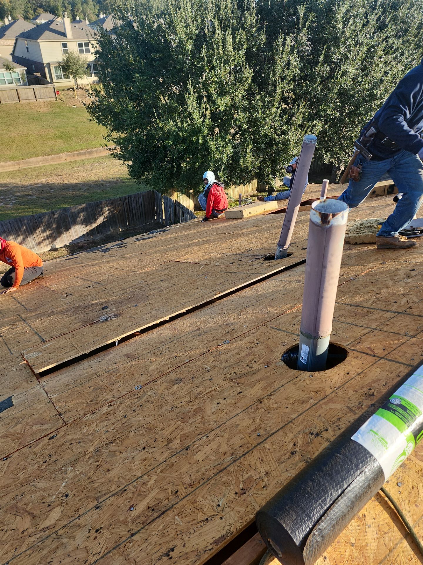 Residential Roofing Installation using Owen's Corning Duration (Lifetime) Shingles by Roof Repair Company