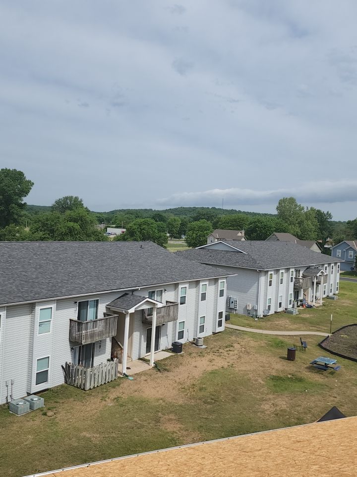 Multifamliy Complex ROOF REPLACEMNT with Ventilation Upgrades using Malarkey Vista Class III IR Shingles by Gorilla Exteriors Contracting, LLC