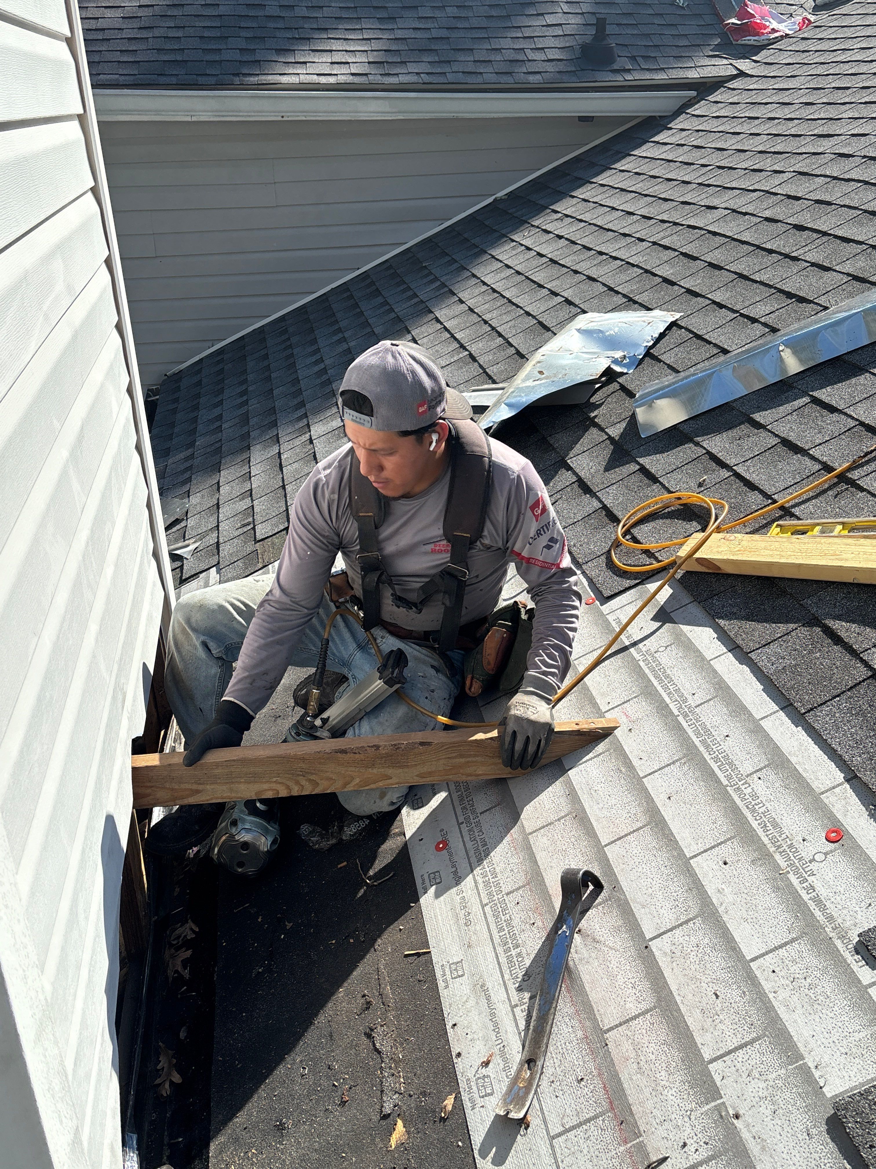 Poor roof installation by Deerfield Roofing LLC