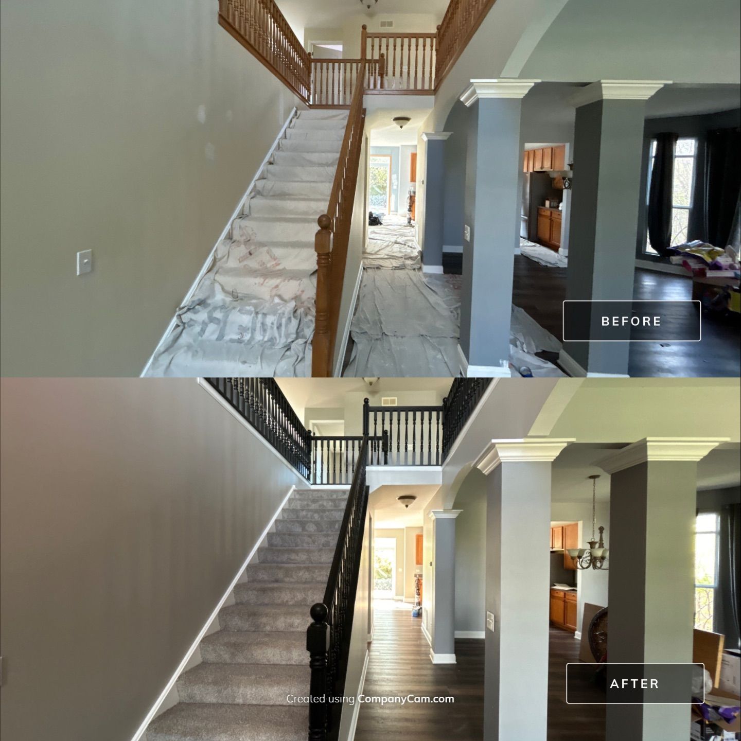 Interior Painting, Trim Painting & Staircase Painting in New Lenox by Powers Painting & Decorating, LLC