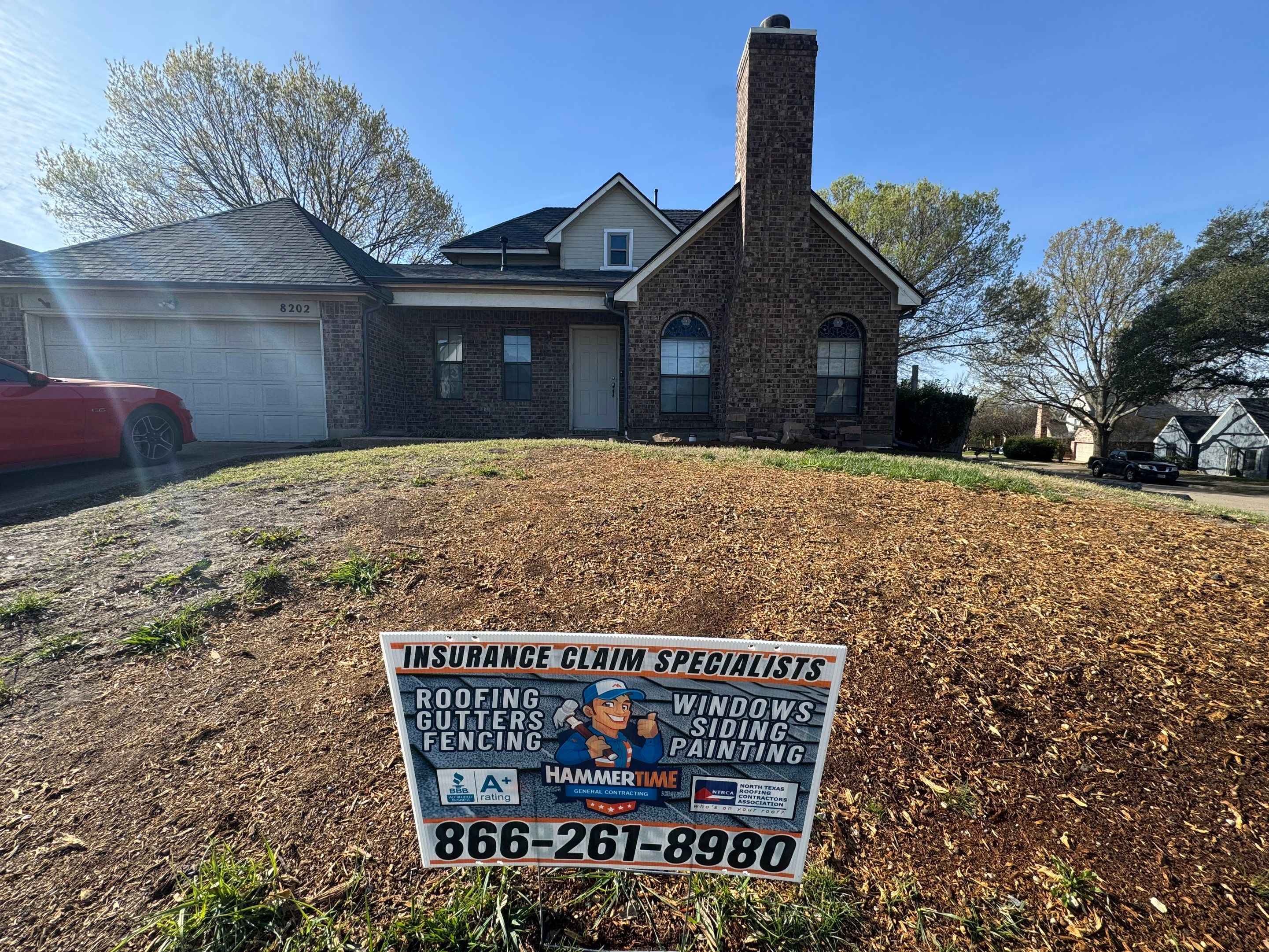 Rowlett Residential Roof Replacement and Fascia Wood Rot Repair by HTR&C