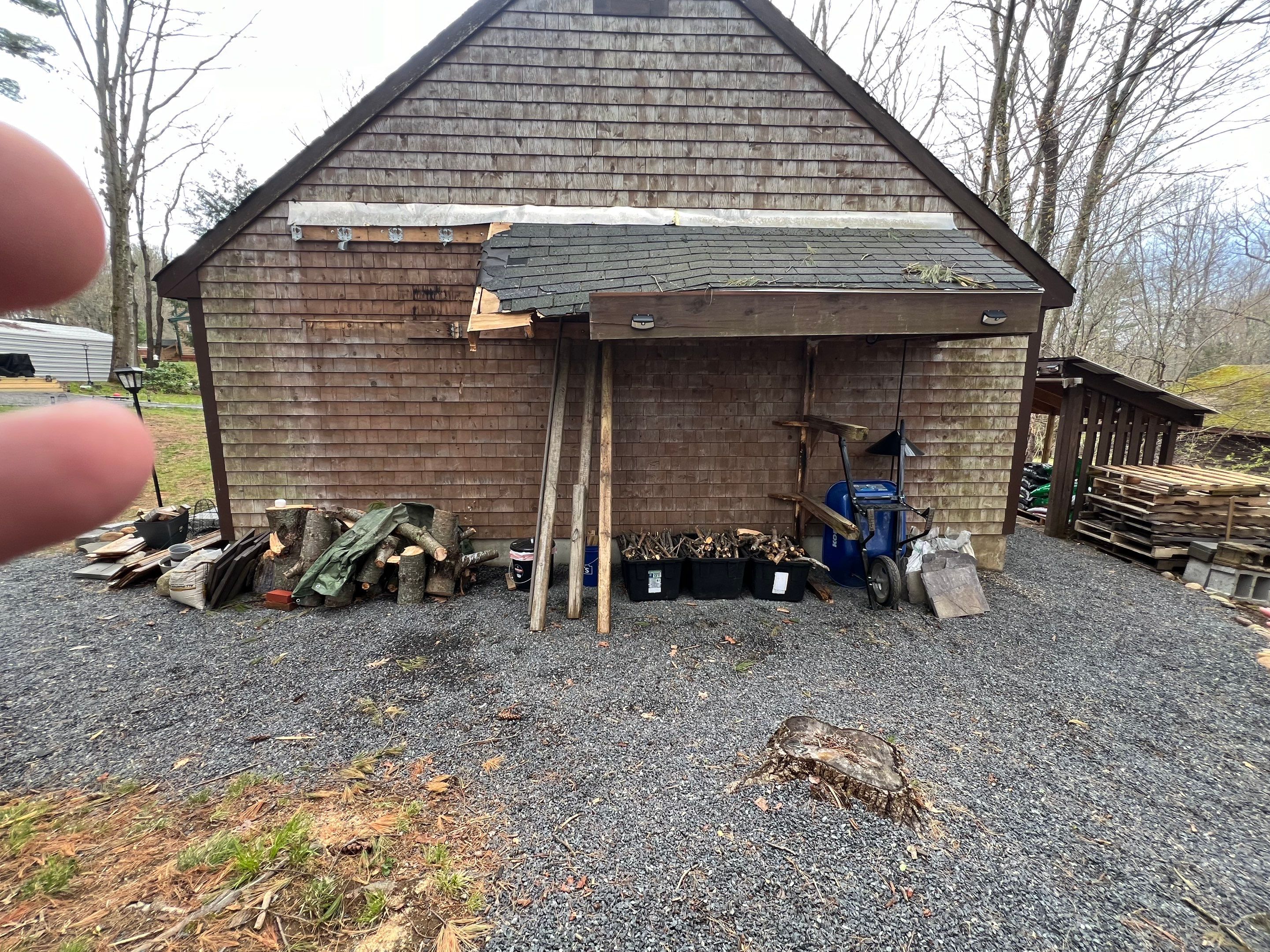 Garage Roof in South Berwick, ME by Tall pine roofing