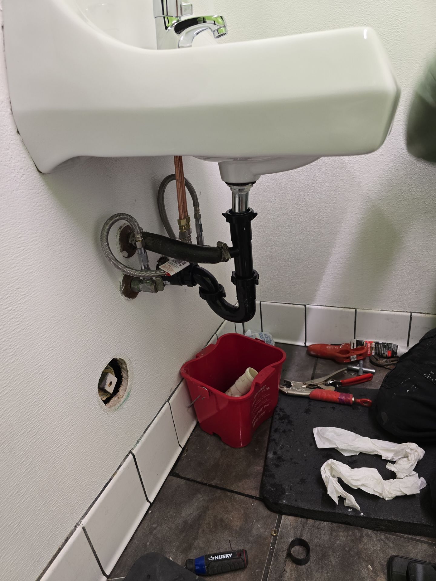 Sink Installation with Faucet & Plumbing by Us Plumbing