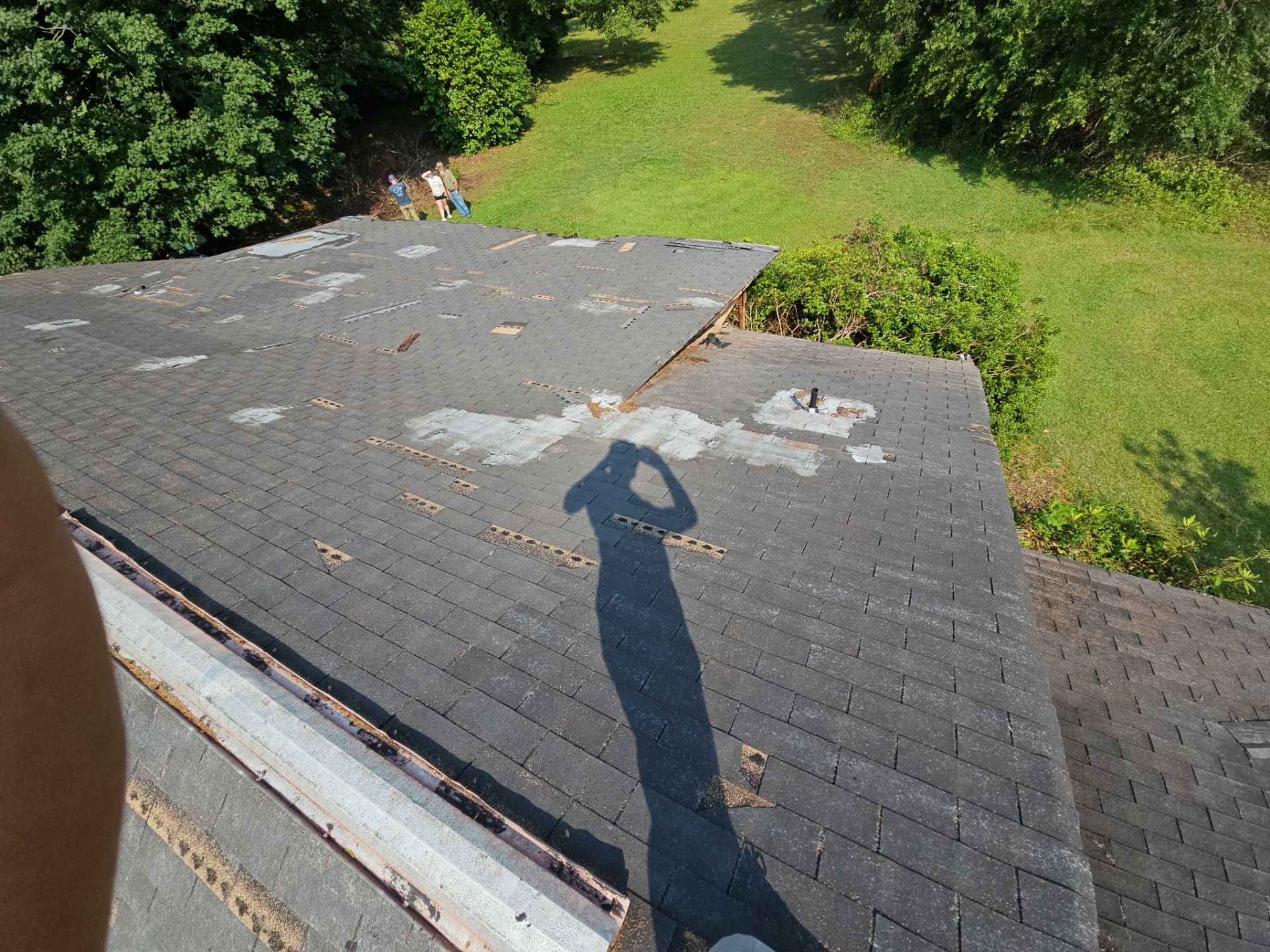 Syler roofing job by BROCK BUILDERS 