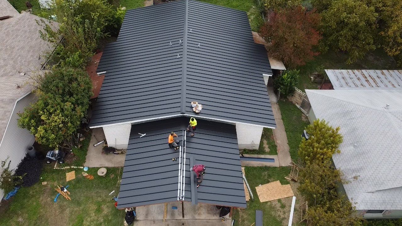 Matte Black - L&A Metals Standing Seam by RoofsOnly.com