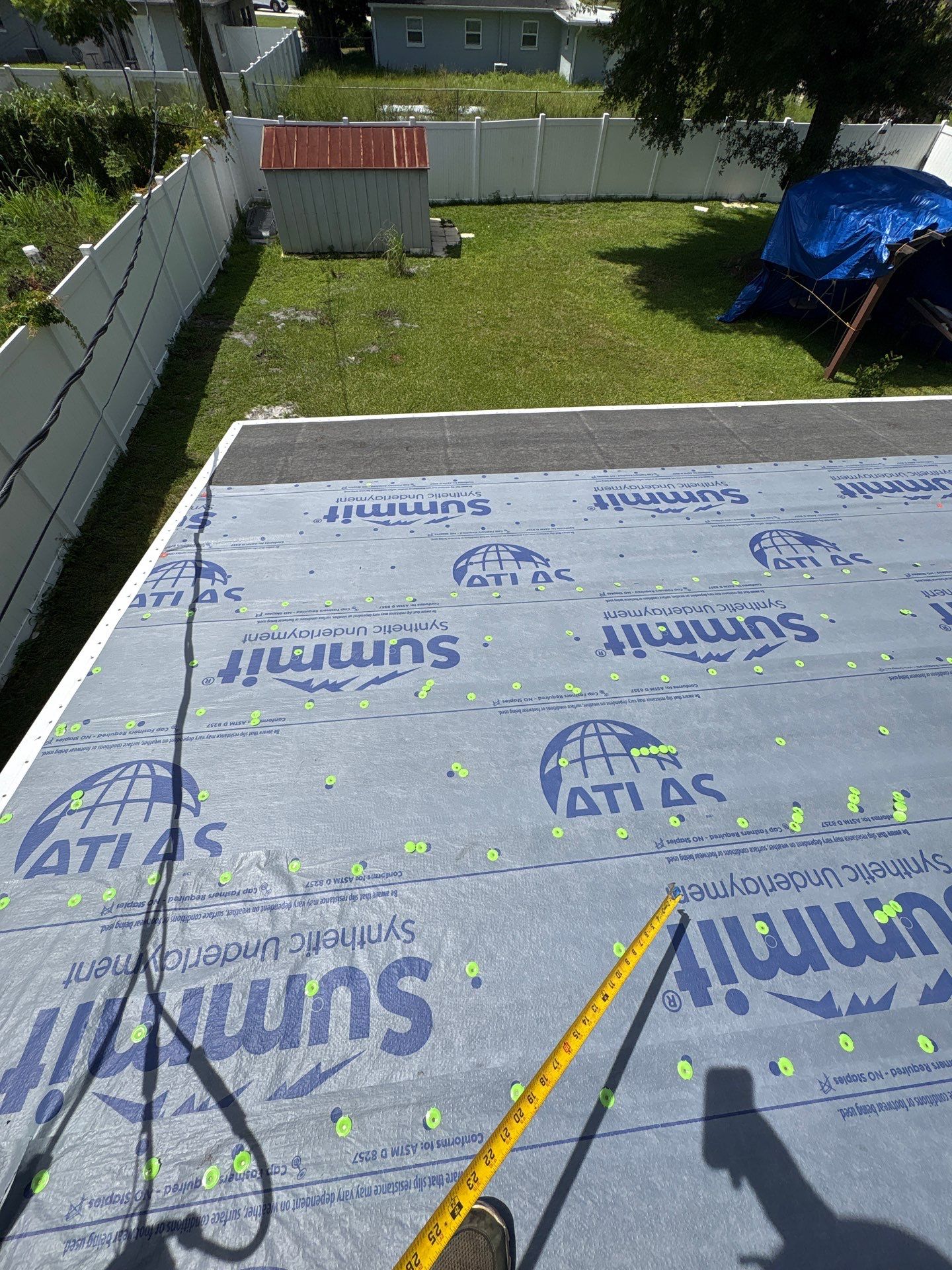 Full Asphalt Shingle and Membrane Roof Replacement in Sanford by Pinnacle Roofing Group
