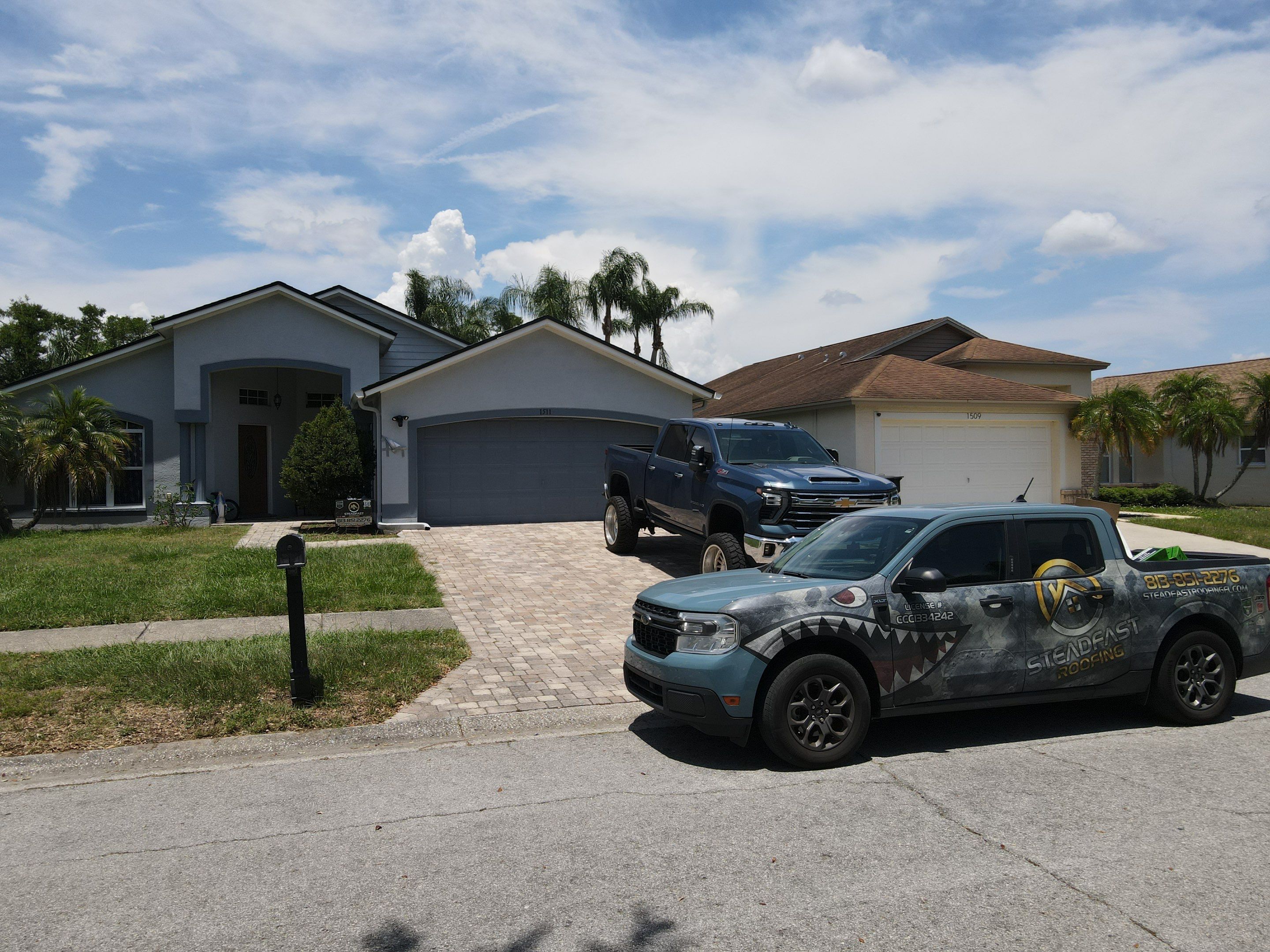 Roof Replacement in Brandon, FL. by Steadfast Roofing 
