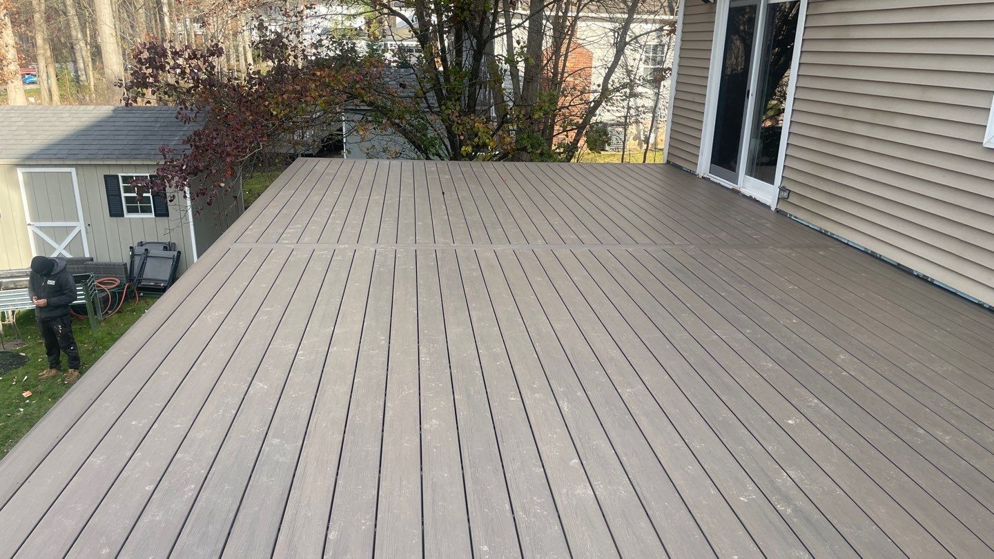Deck Resurface + Extension in Randolph by deck guardian