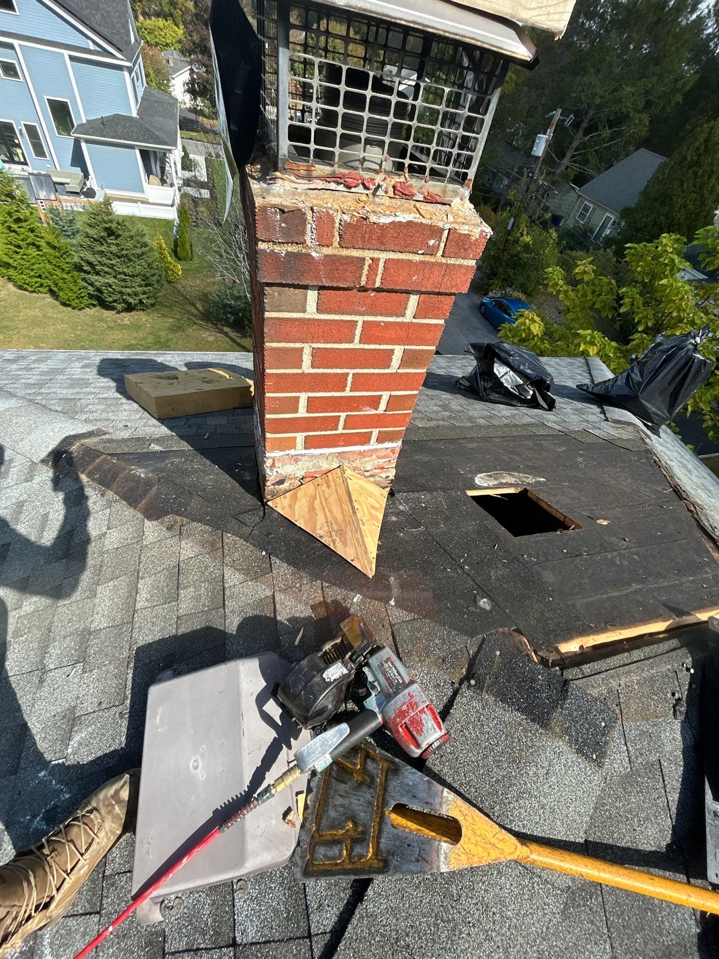 Chimney Area Roof Repair – Lexington, MA by Mighty Dog Roofing of Greater Middlesex County