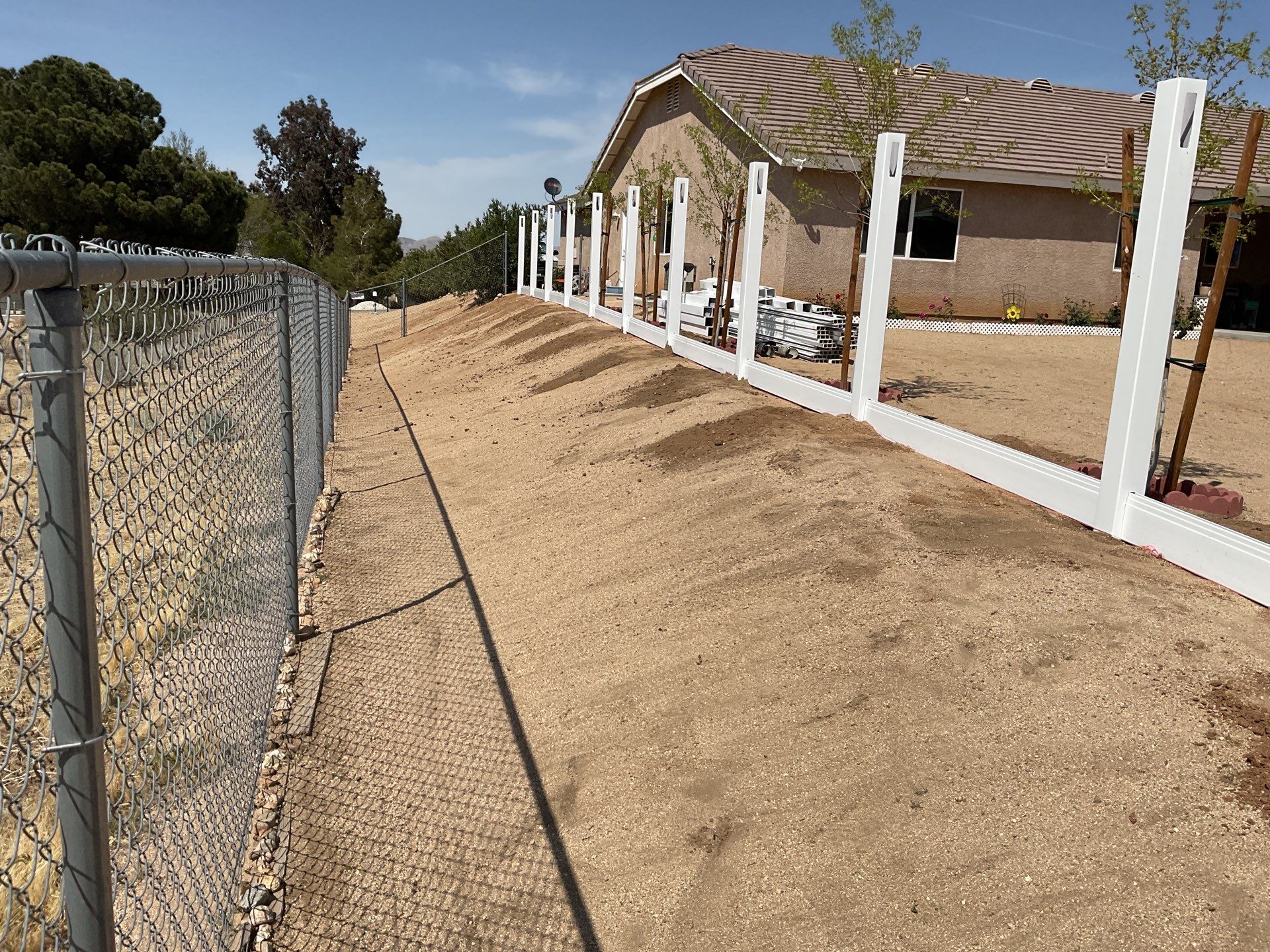 Fence Installation using Vinyl by Fence Guys Inc. 