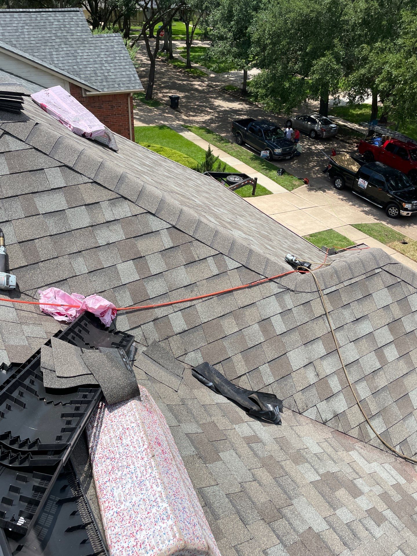 Residential Roofing Installation using Owen's Corning Duration (Lifetime) Shingles by Roof Repair Company