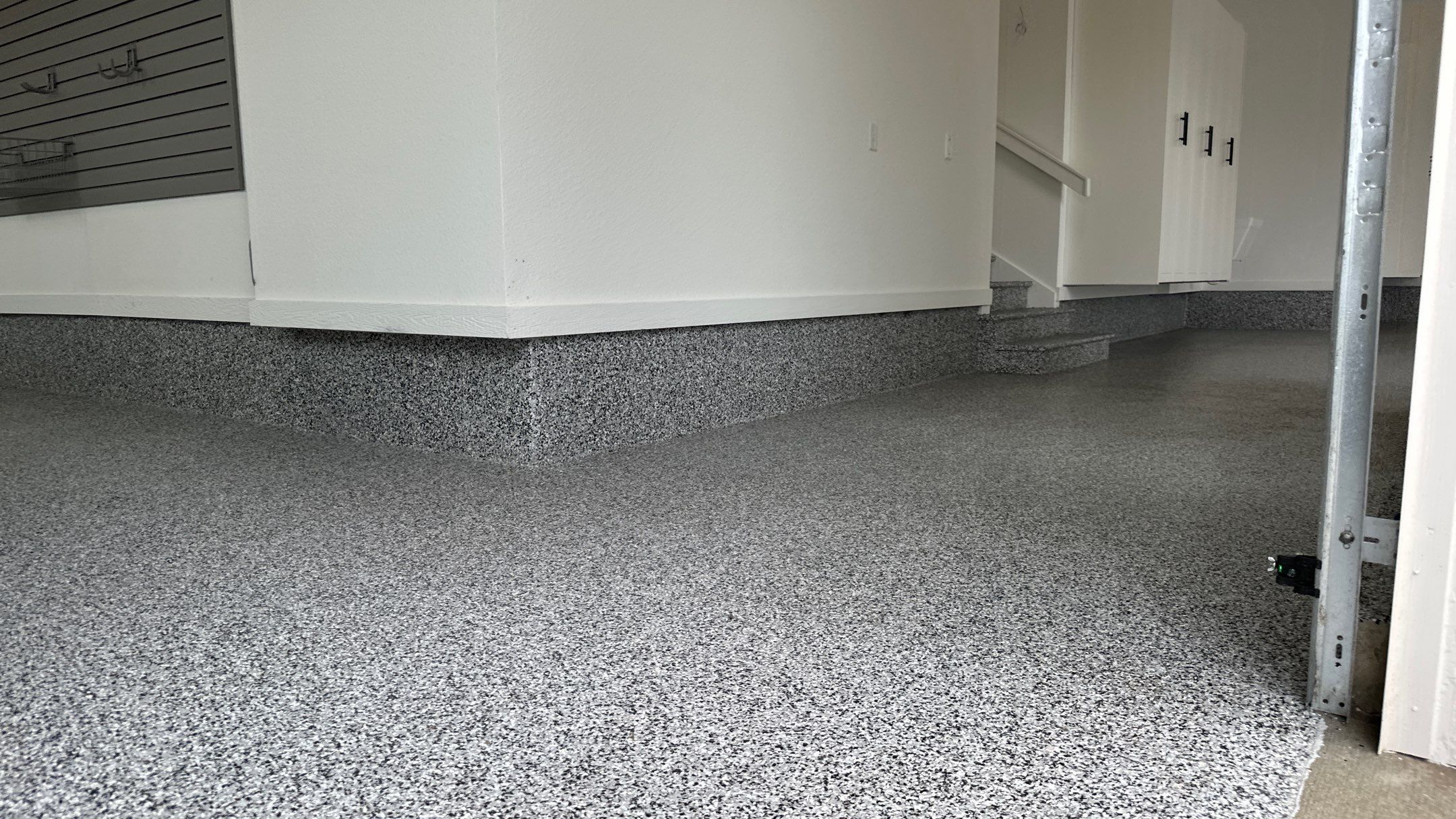 Mike & Pam transformed their garage with a Banner Garage Floor and Cabinets by Banner Garage