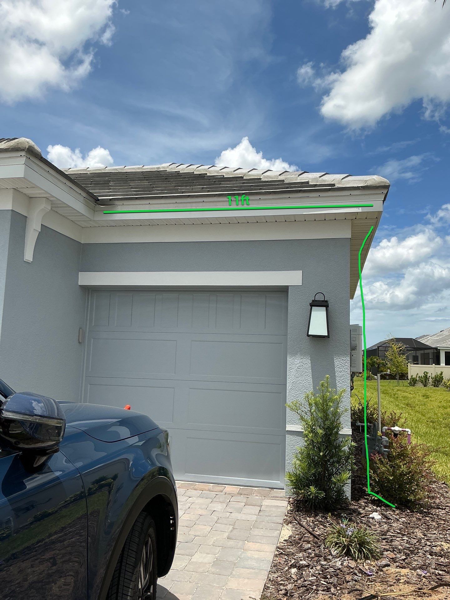 6-INCH White Gutter Installation in Palmetto FL by Gutter Professors