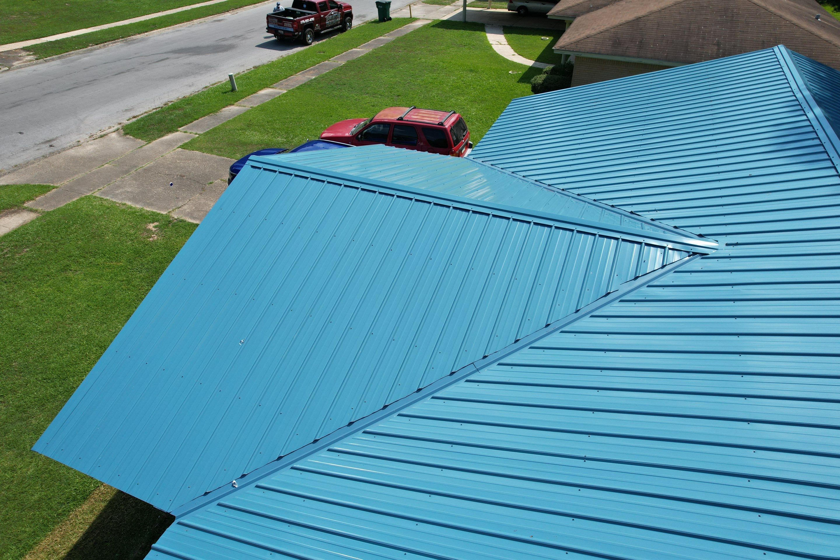 Residential Reroof: 29 GA. Colored Residential Panel by Hostetler Roofing
