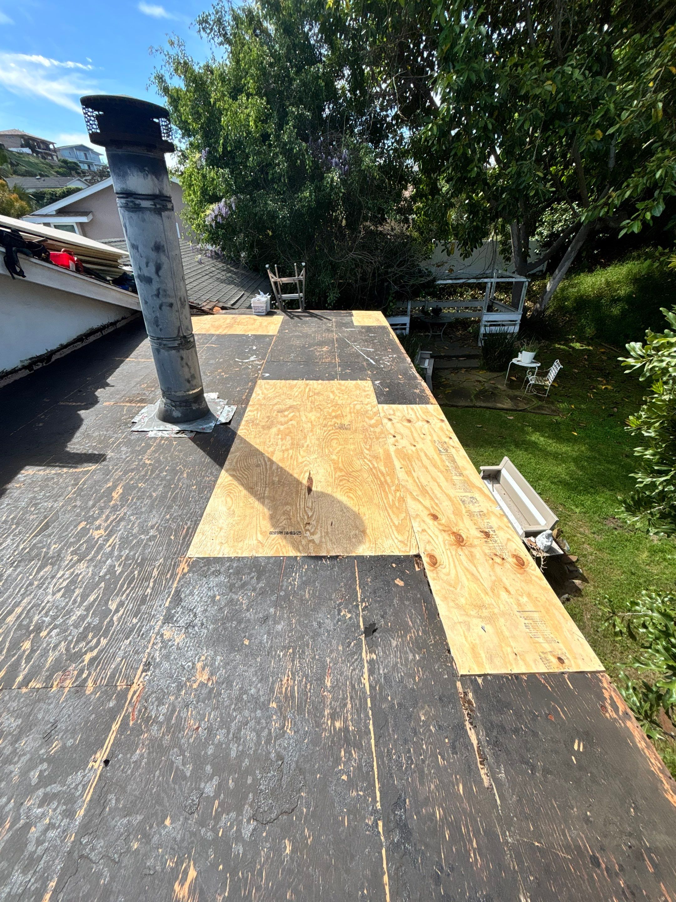 Mission Bay TPO Roof Replacement with Porch Conversion by Zenith Roofing Services